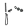 Serenity Progressive Shower System With Verde Alpi Handle And Slim Shower Trim Kit Only Gun Metal