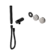 Serenity Progressive Shower System With Rome Travertine Handle And Slim Shower Trim Kit Only Matte Black
