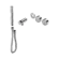 Serenity Progressive Shower System With Metal Handle And Slim Shower Trim Kit Only Chrome