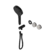 Serenity Progressive Shower System With Rome Travertine Handle And Serenity Hand Shower Trim Kit Only Matte Black