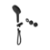 Serenity Progressive Shower System With Metal Handle And Serenity Hand Shower Trim Kit Only Matte Black