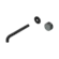 Serenity Progressive Wall Basin Mixer 220mm Spout With Verde Alpi Handle Trim Kit Only Matte Black