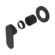 Ecco Shower Mixer 80mm Round Plate Trim Kits Only Matte Black