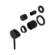 Dolce Shower Mixer With Diverter Separate Back Plate Trim Kits Only Matte Black