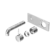 Mecca Wall Basin/Bath Mixer Handle Up 160mm Trim Kits Only Chrome