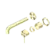 Mecca Wall Basin/Bath Mixer Separate Back Plate 185mm Trim Kits Only Brushed Gold