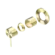 Mecca Shower Mixer 80mm Plate Trim Kits Only Brushed Gold
