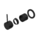 Mecca Shower Mixer 60mm Handle Up Plate Trim Kits Only Matte Black
