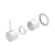 Mecca Shower Mixer 60mm Handle Up Plate Trim Kits Only Matte White