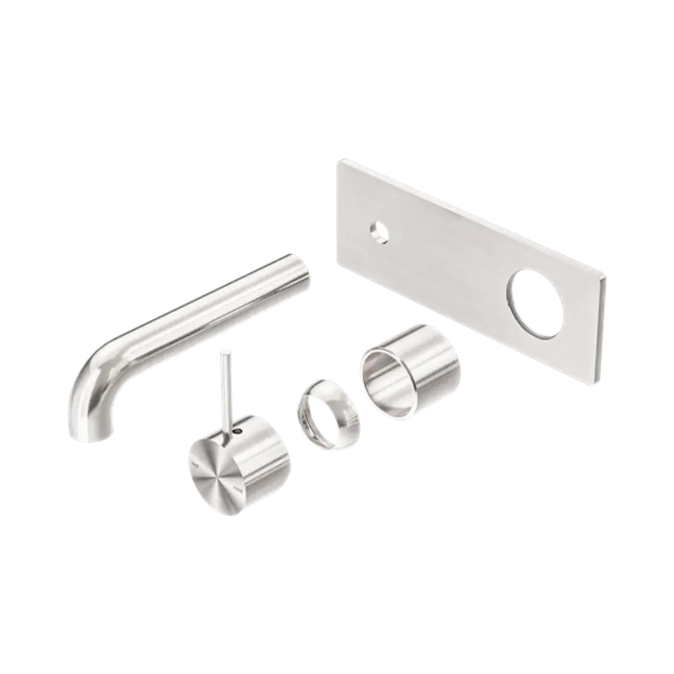 Mecca Wall Basin/Bath Mixer Handle Up 120mm Trim Kit Only Brushed Nickel