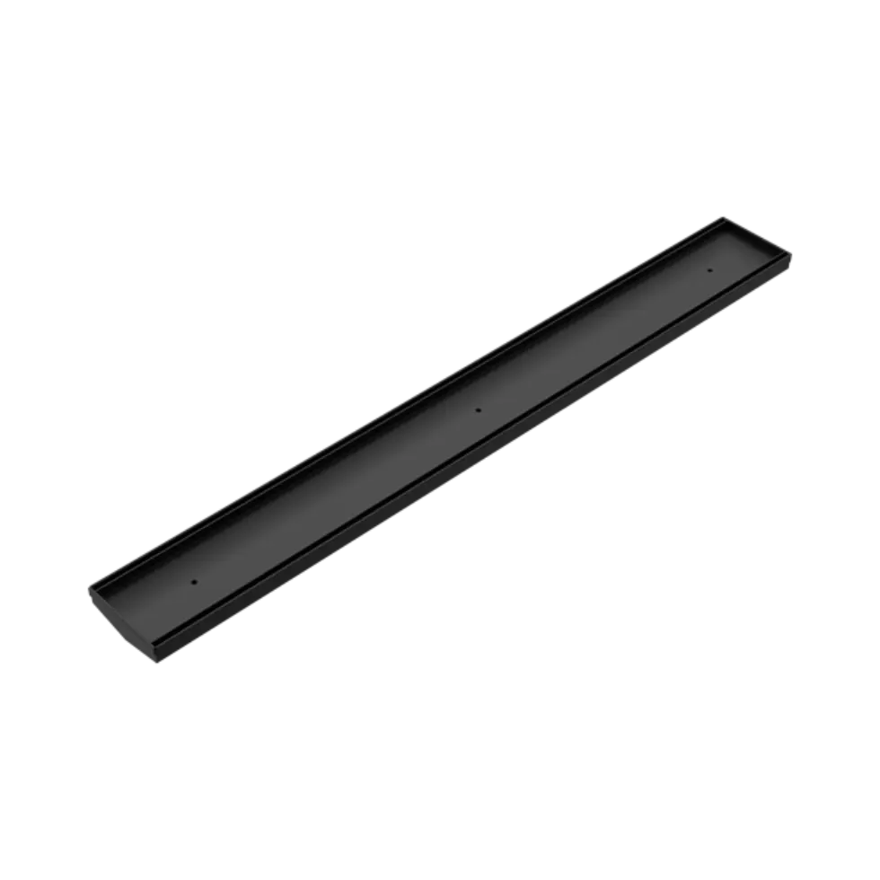 Tile Insert V Channel 900x106mm Floor Grate Without Outlet Matte Black