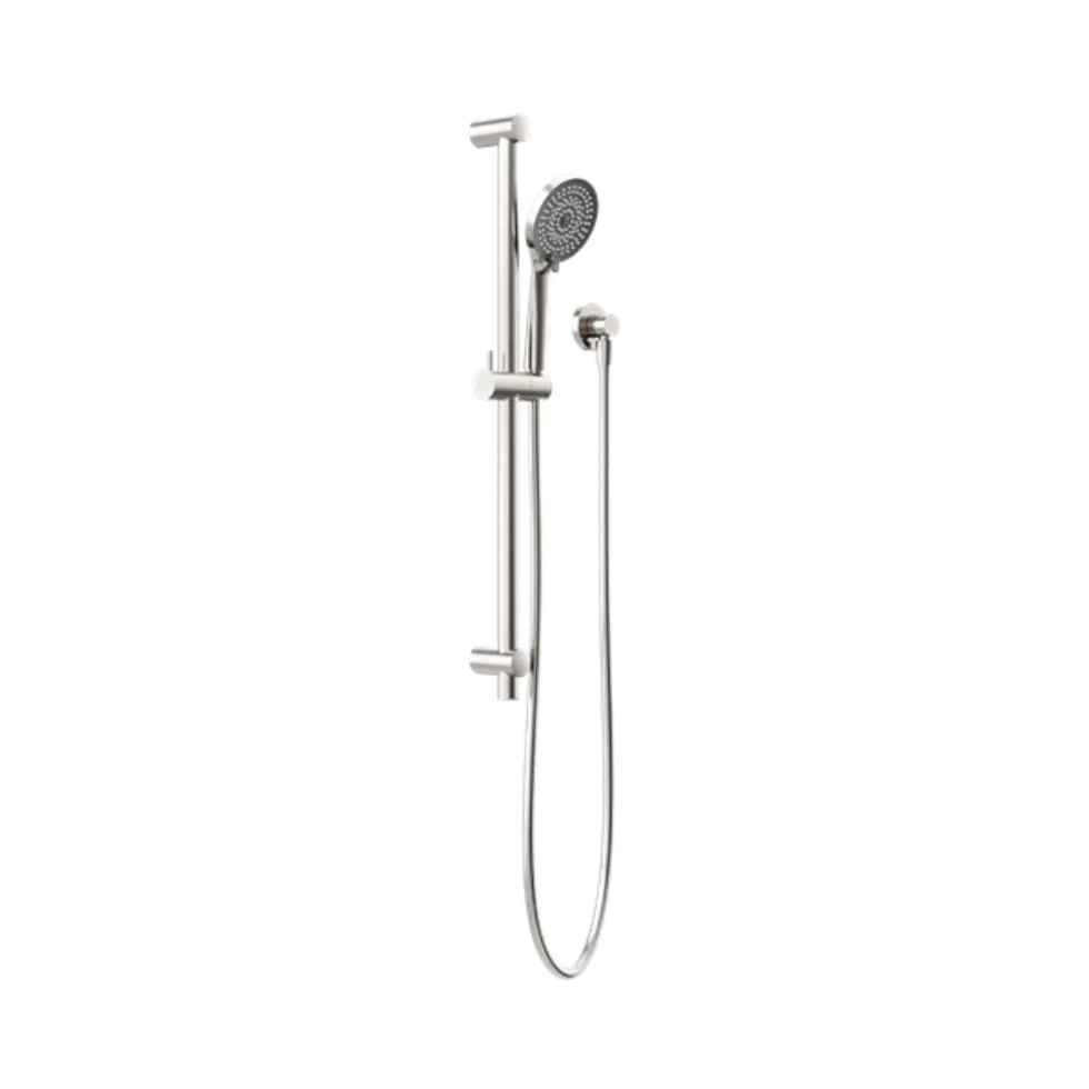 Round Metal Project Rail Shower Brushed Nickel