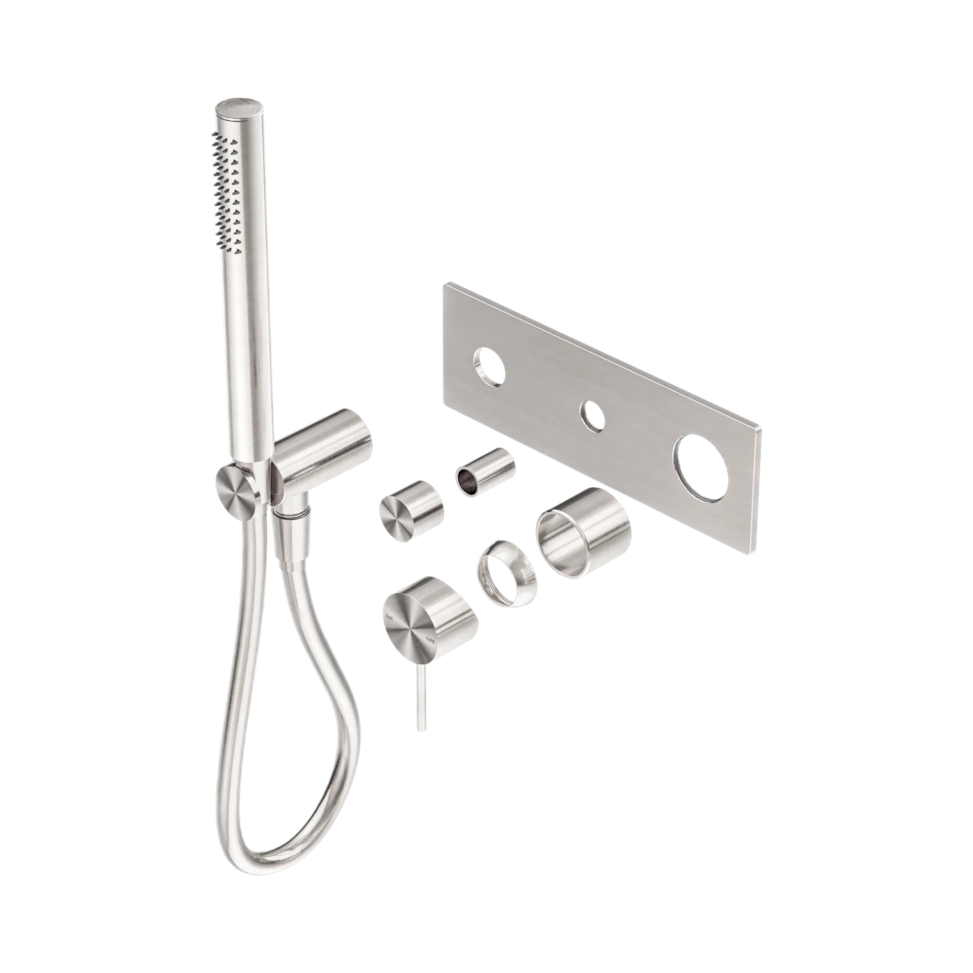 NR221912 ETBN Mecca Shower Mixer Divertor System Trim Kits Only Brushed Nickel image 1