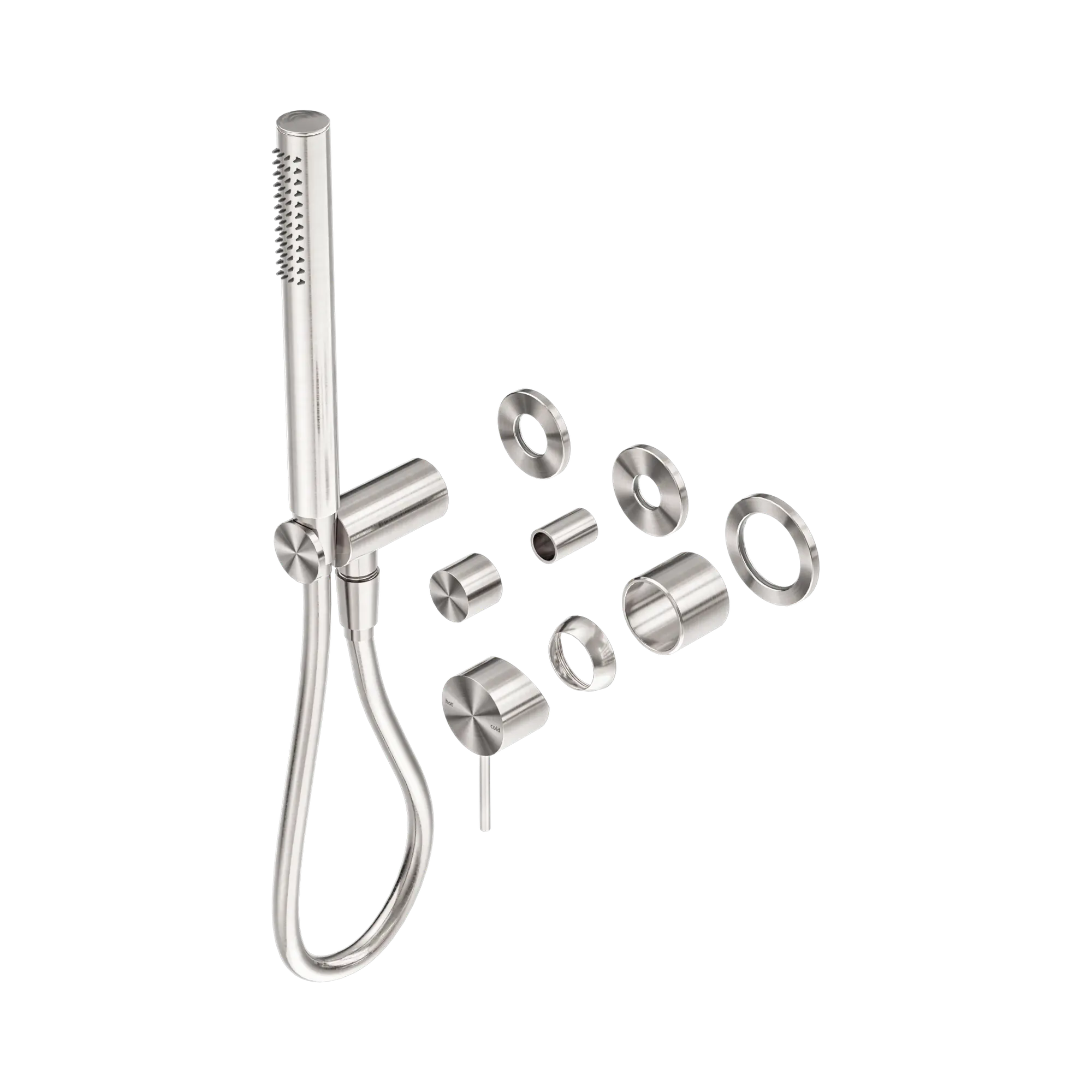 NR221912 FTBN Mecca Shower Mixer Divertor System Separate Back Plate Trim Kits Only Brushed Nickel image 1