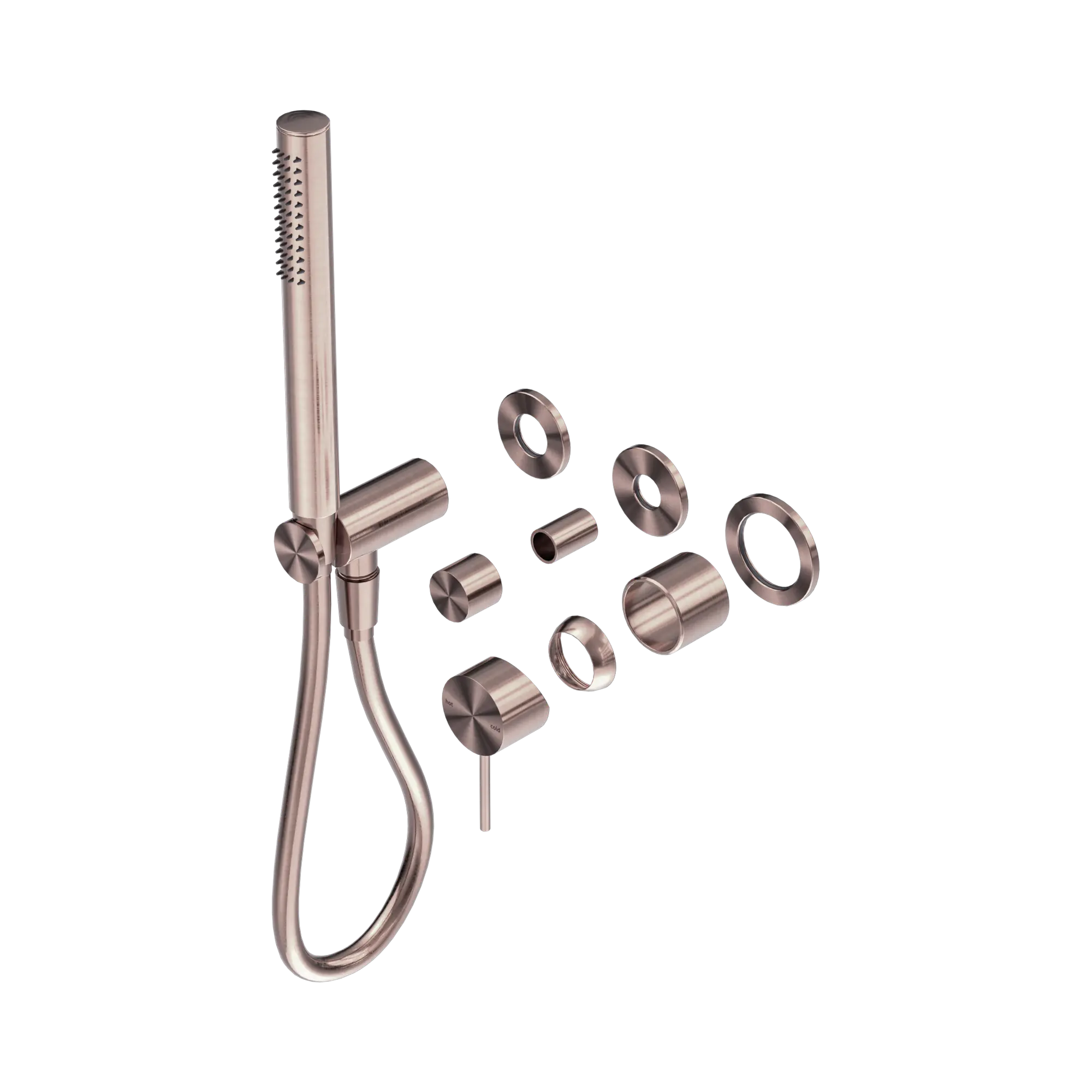 NR221912 FTBZ Mecca Shower Mixer Divertor System Separate Back Plate Trim Kits Only Brushed Bronze image 1