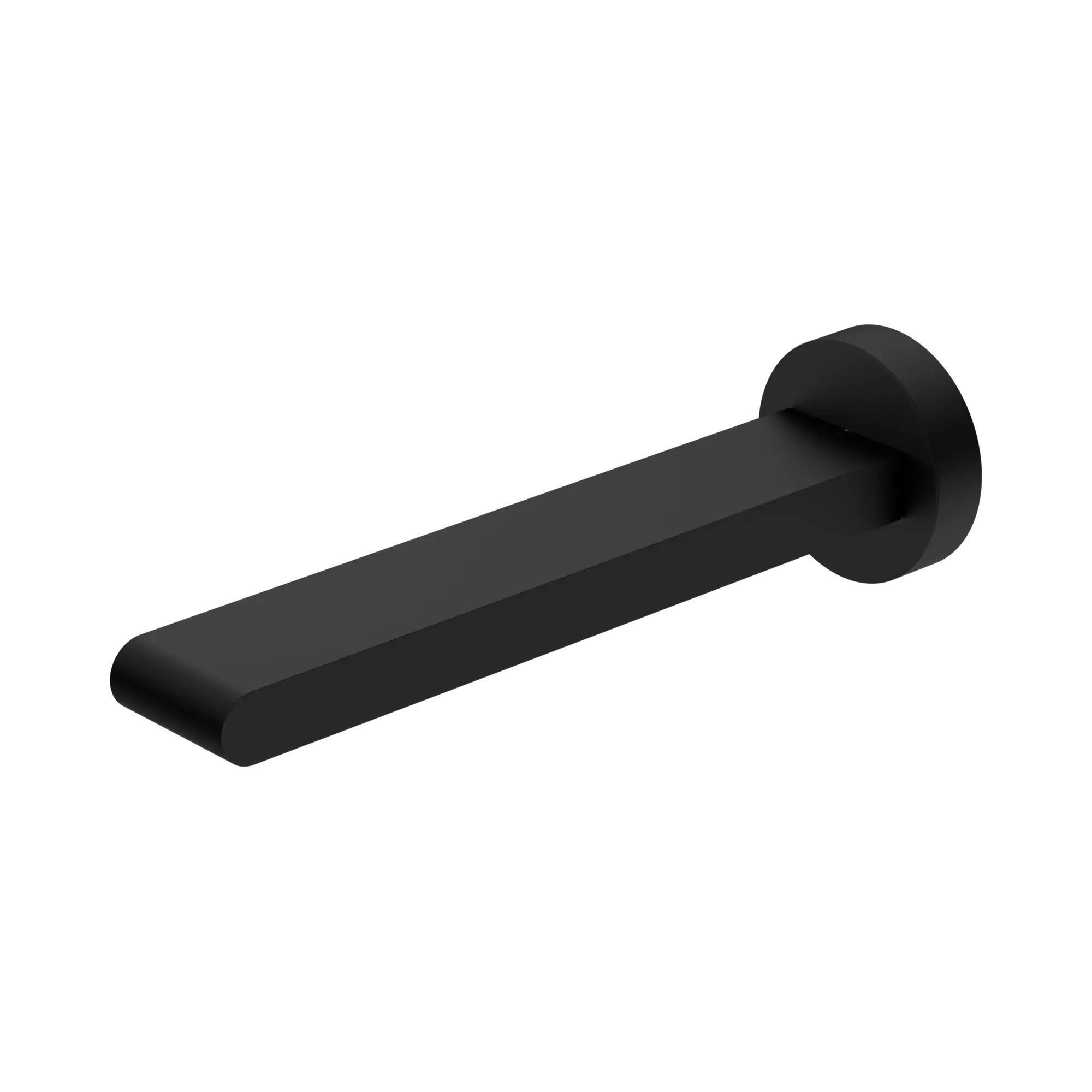 NR321503 MB Bianca Fixed Bath Spout Only 200mm Matte Black image 1