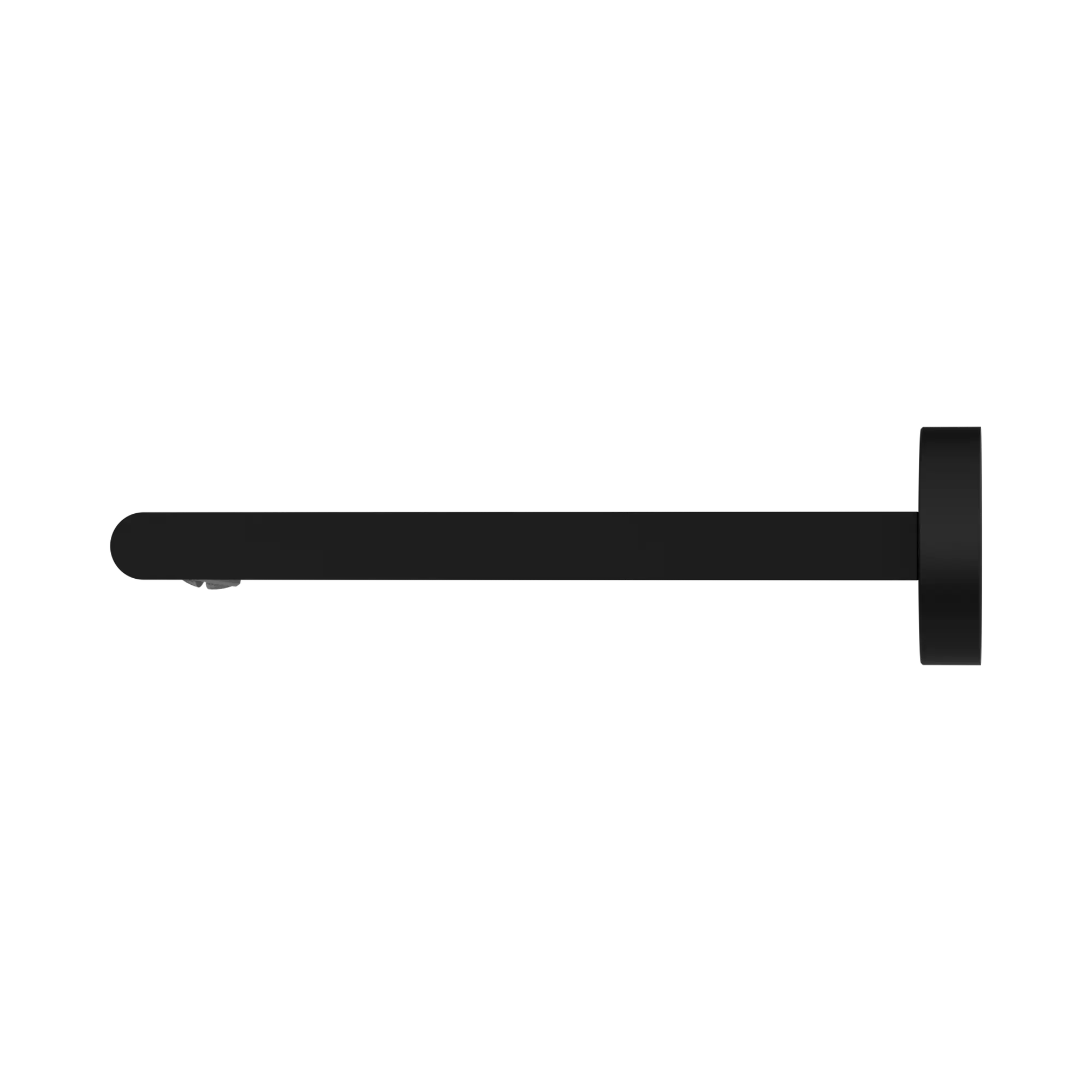 NR321503 MB Bianca Fixed Bath Spout Only 200mm Matte Black image 3