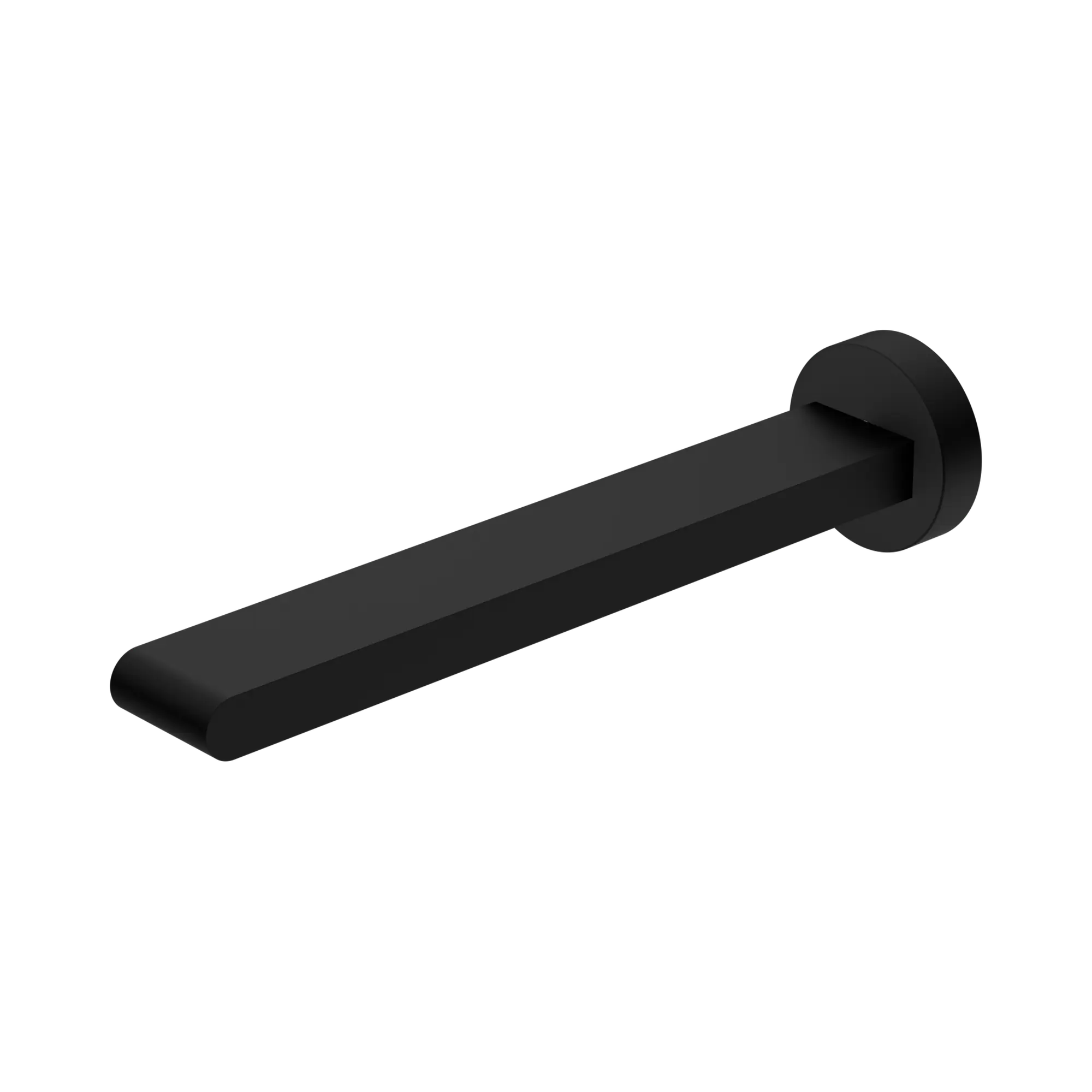 NR321503b MB Bianca Fixed Bath Spout Only 240mm Matte Black image 1