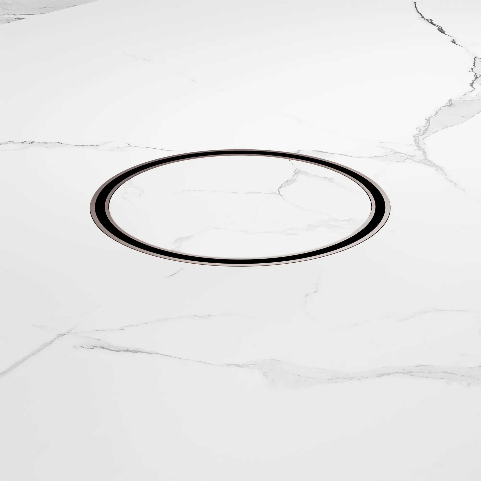 NRFW005 BZ 130mm Round Tile Insert Floor Waste 100mm Outlet Brushed Bronze image 3