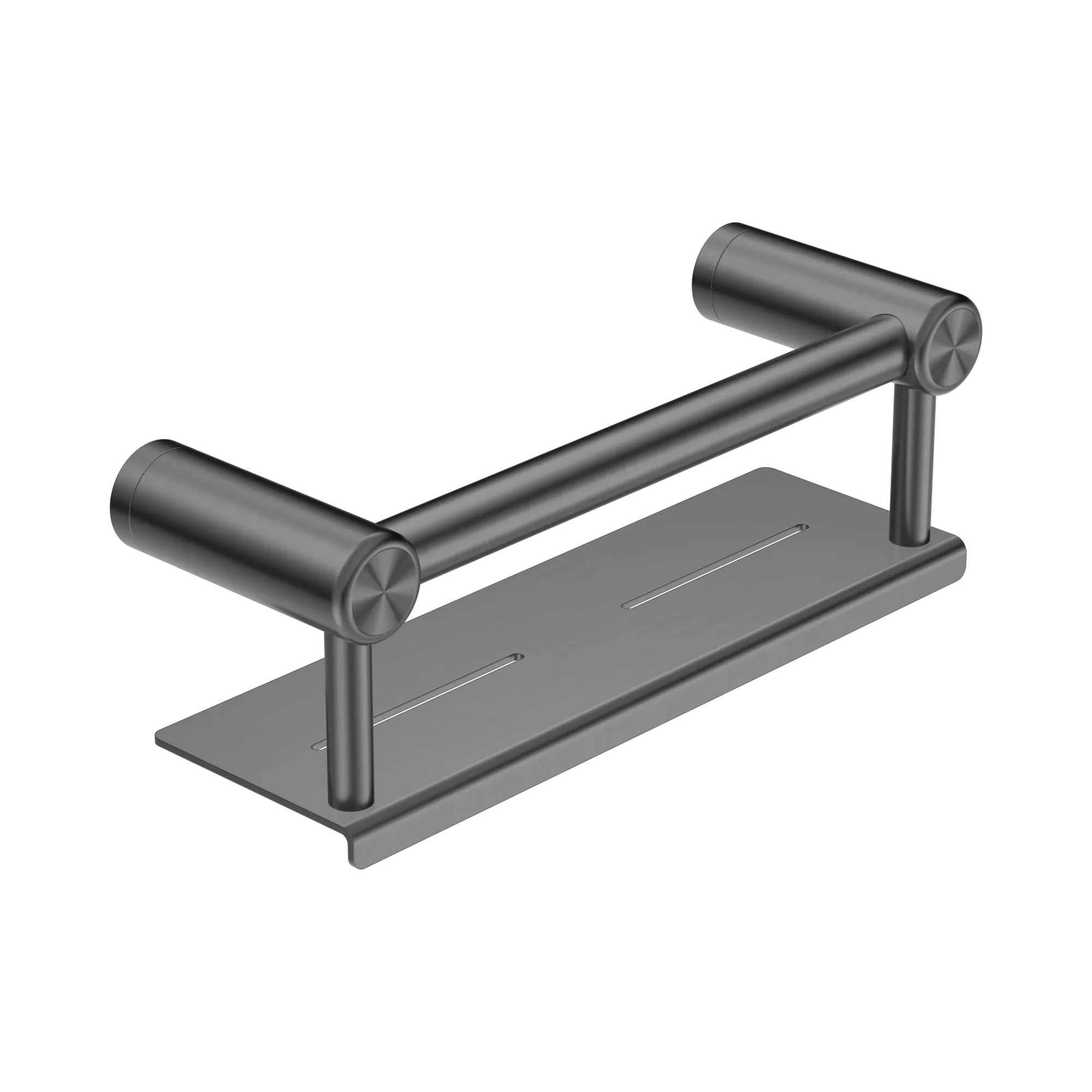 NRCR2512 CGM Mecca Care 25mm Grab Rail With Shelf 300mm Gun Metal image 1