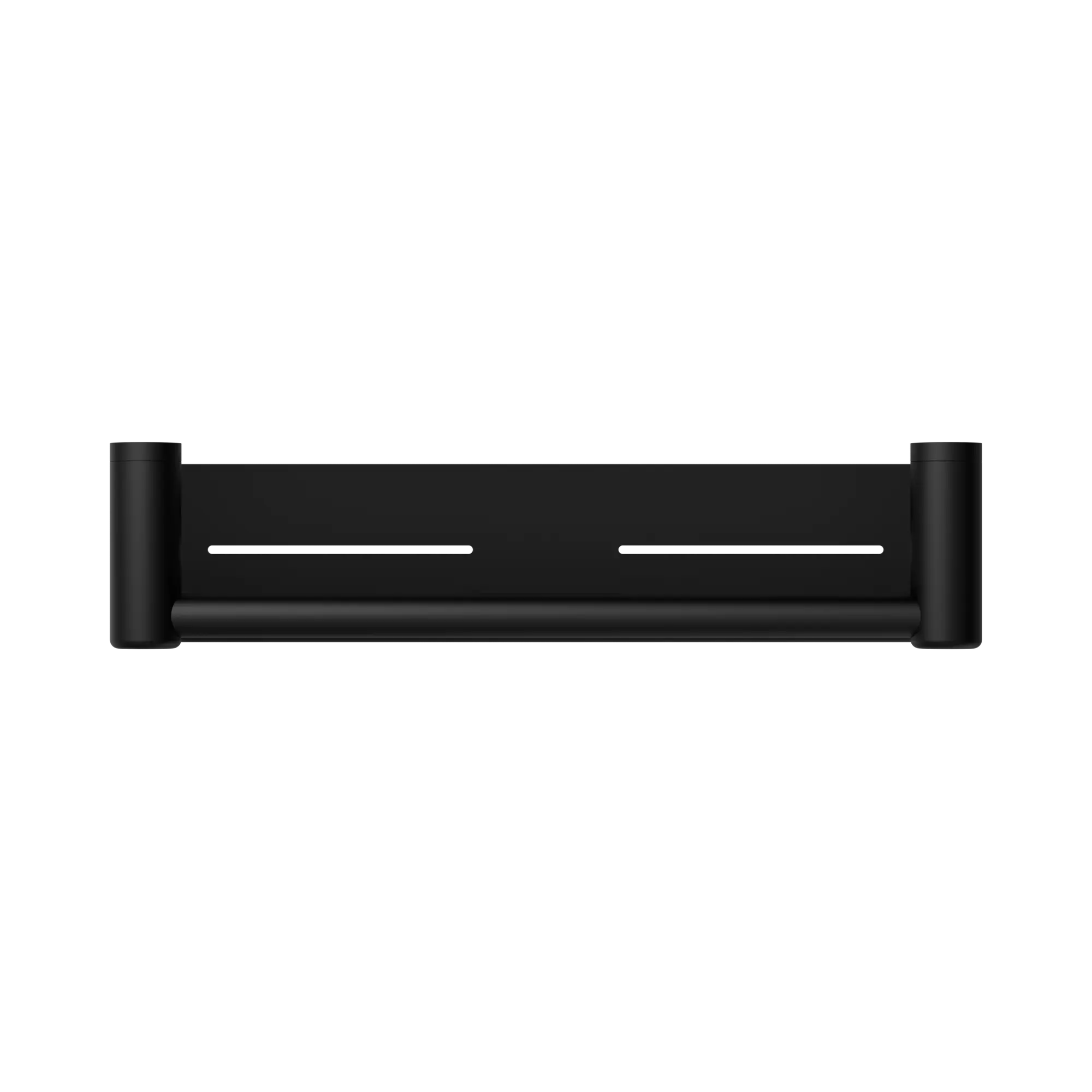 NRCR2518 CMB Mecca Care 25mm Grab Rail With Shelf 450mm Matte Black image 2