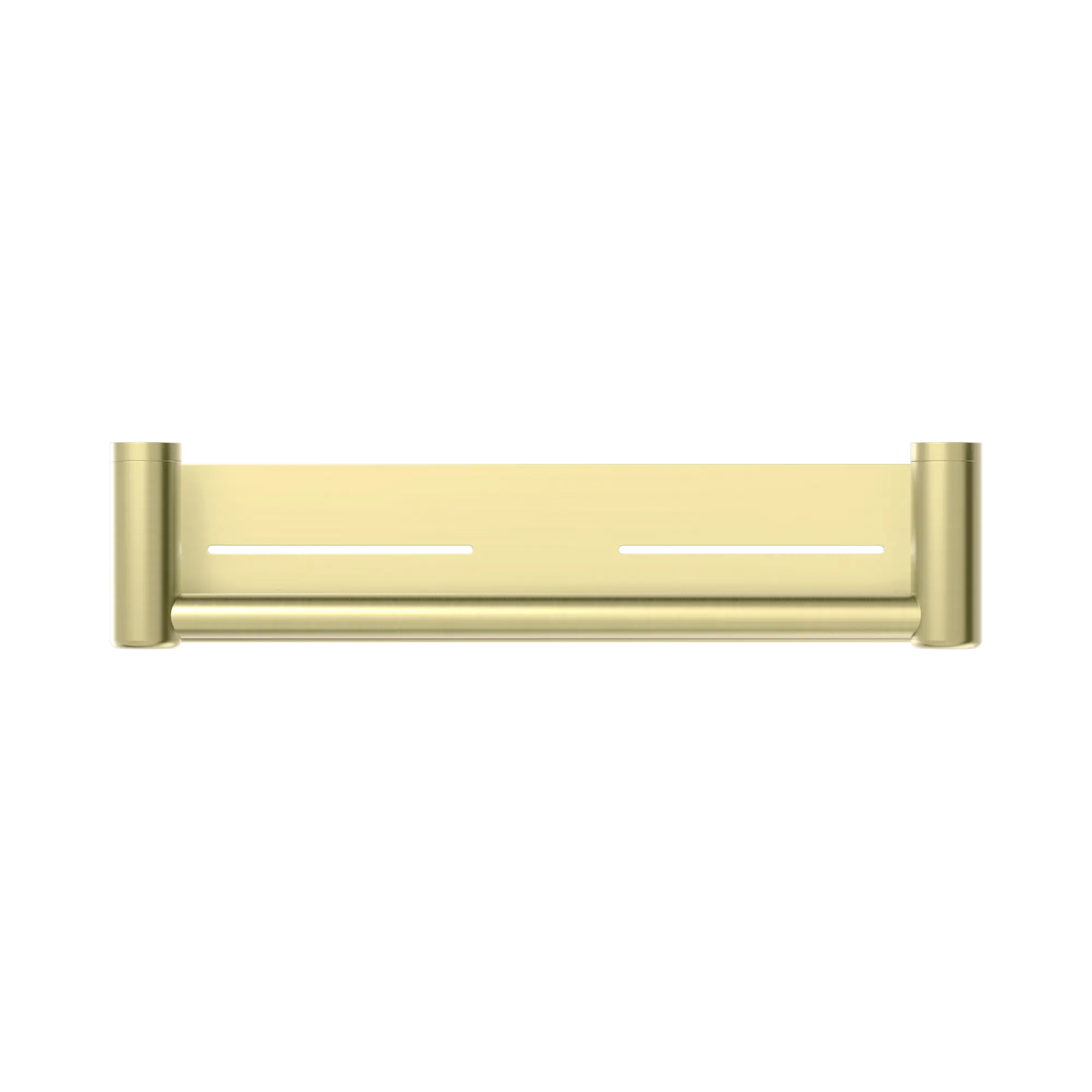 NRCR2518 CBG Mecca Care 25mm Grab Rail With Shelf 450mm Brushed Gold image 2