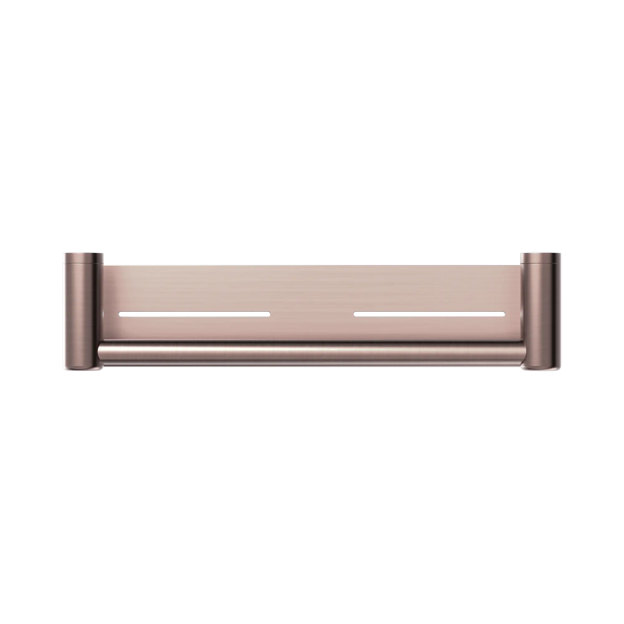NRCR2518 CBZ Mecca Care 25mm Grab Rail With Shelf 450mm Brushed Bronze image 2