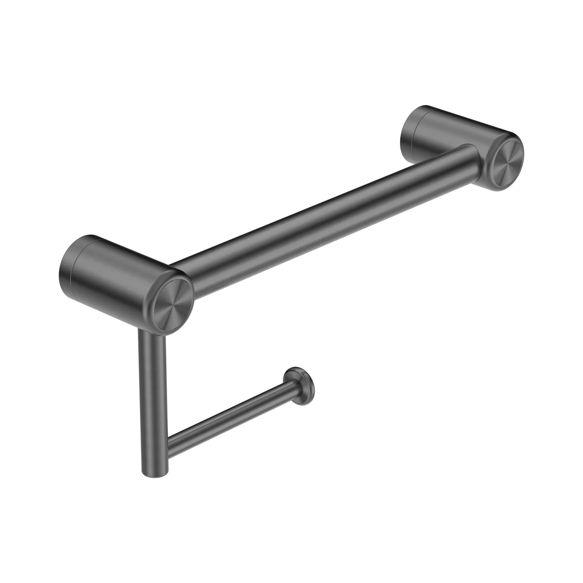 NRCR2512 AGM Mecca Care 25mm Toilet Roll Rail 300mm Gun Metal image 1