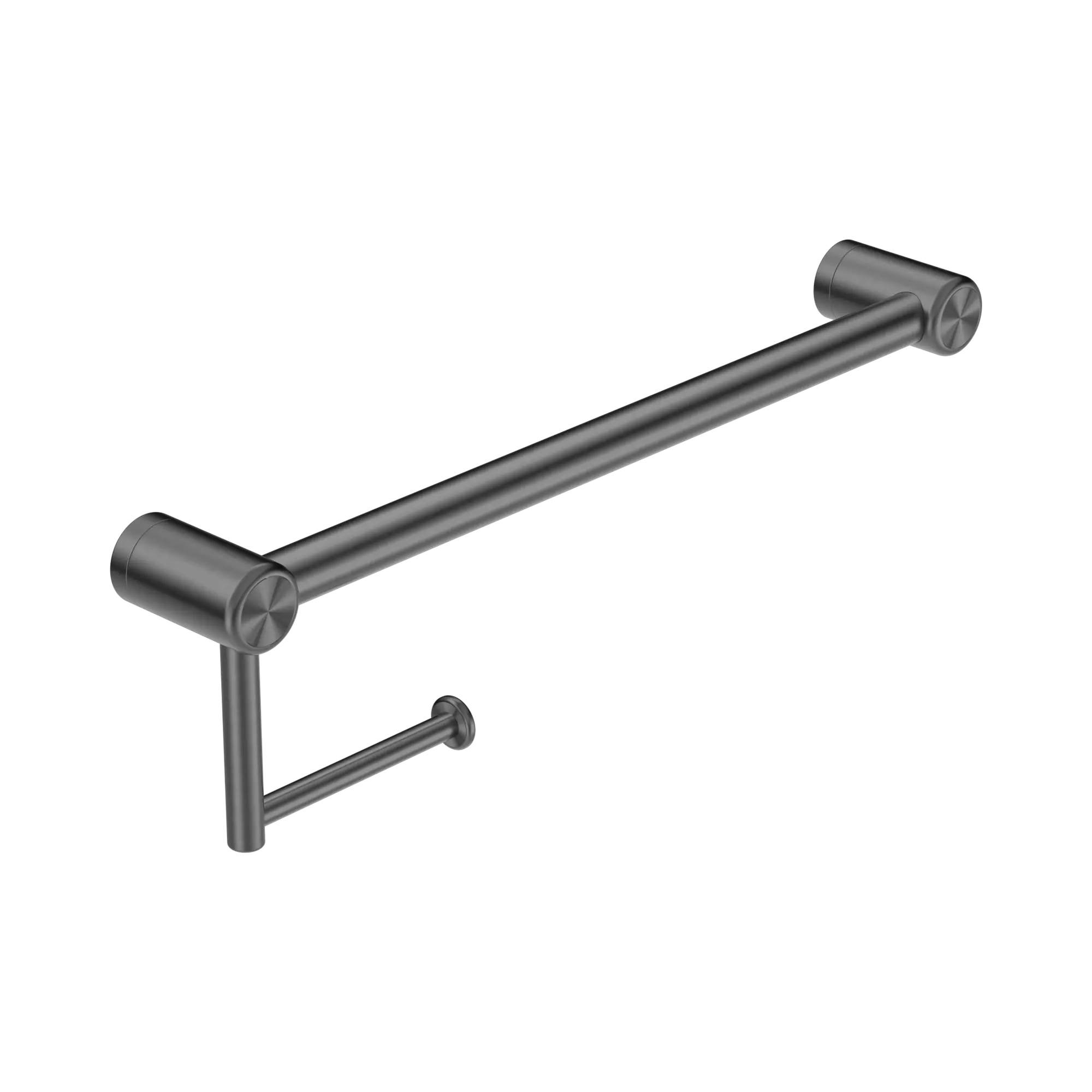 NRCR2518 AGM Mecca Care 25mm Toilet Roll Rail 450mm Gun Metal image 1
