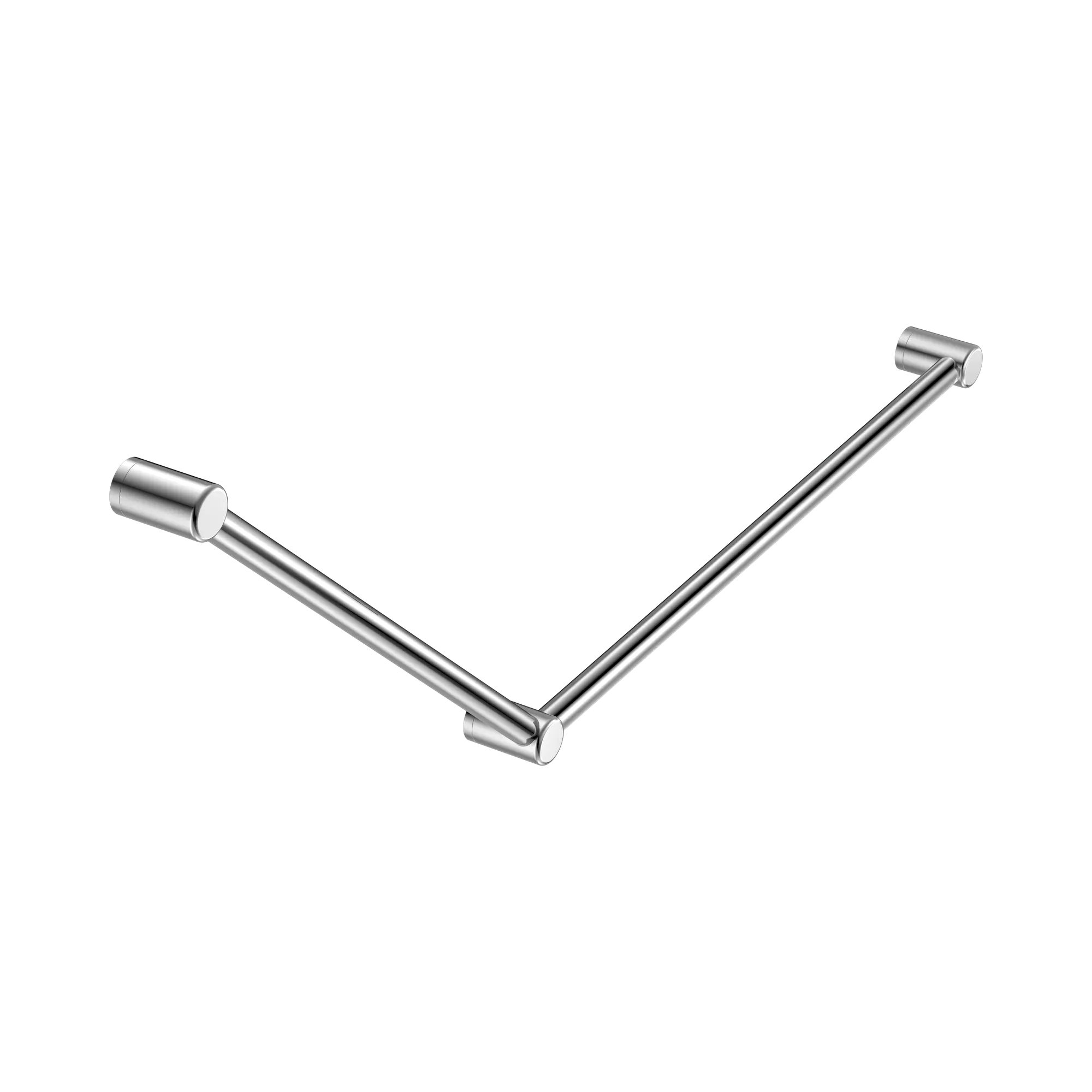 NRCR3245 CH Mecca Care 32mm DDA Grab Rail Set 45 Degree 750 X900mm Chrome image 1