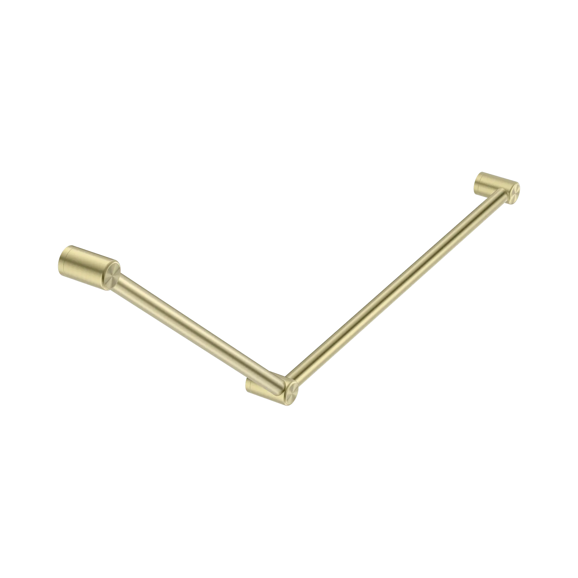 NRCR3245 BG Mecca Care 32mm DDA Grab Rail Set 45 Degree 750 X900mm Brushed Gold image 1