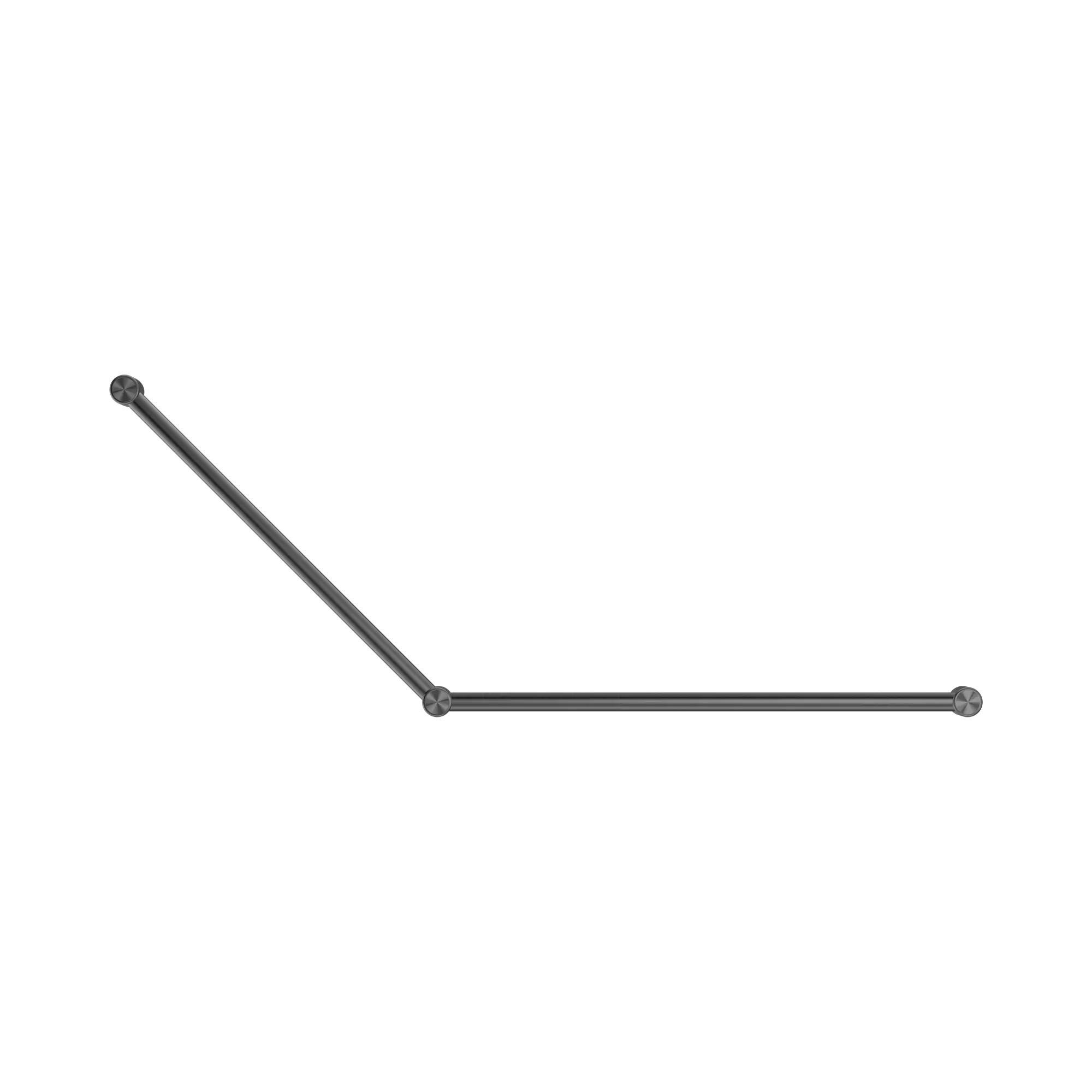 NRCR3245 GM Mecca Care 32mm DDA Grab Rail Set 45 Degree 750 X900mm Gun Metal image 2