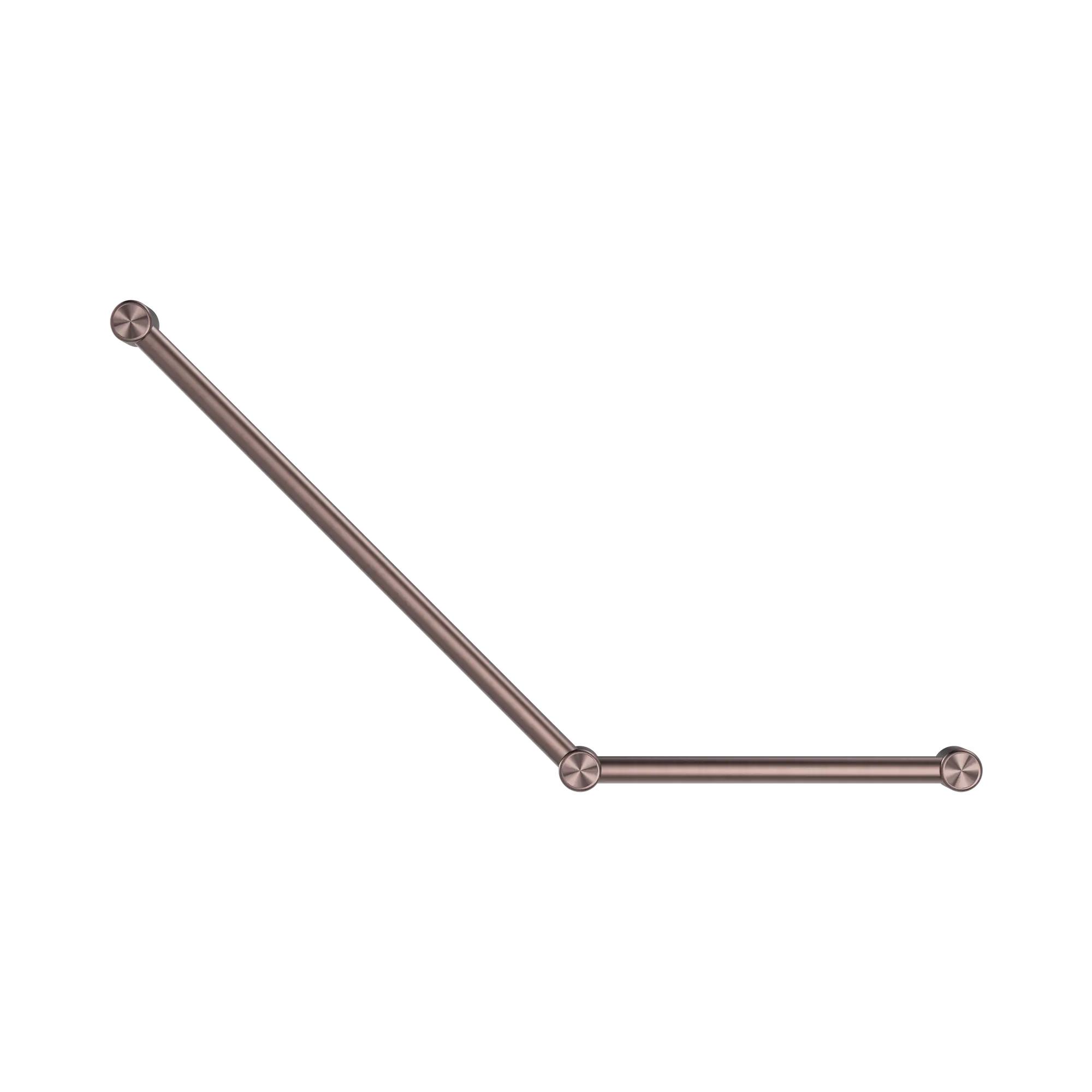 NRCR3245 ABZ Mecca Care 32mm Ambulant Toilet Grab Rail 45 Degree 750 X450mm Brushed Bronze image 2