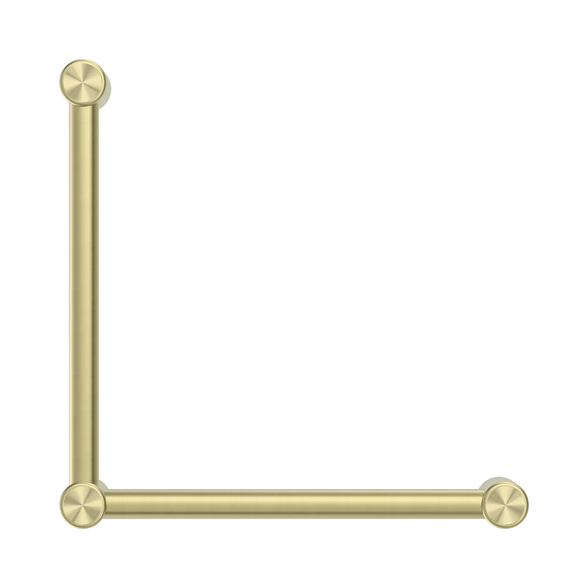 NRCR3290 ABG Mecca Care 32mm Ambulant Toilet Grab Rail 90 Degree 450 X450mm Brushed Gold image 2