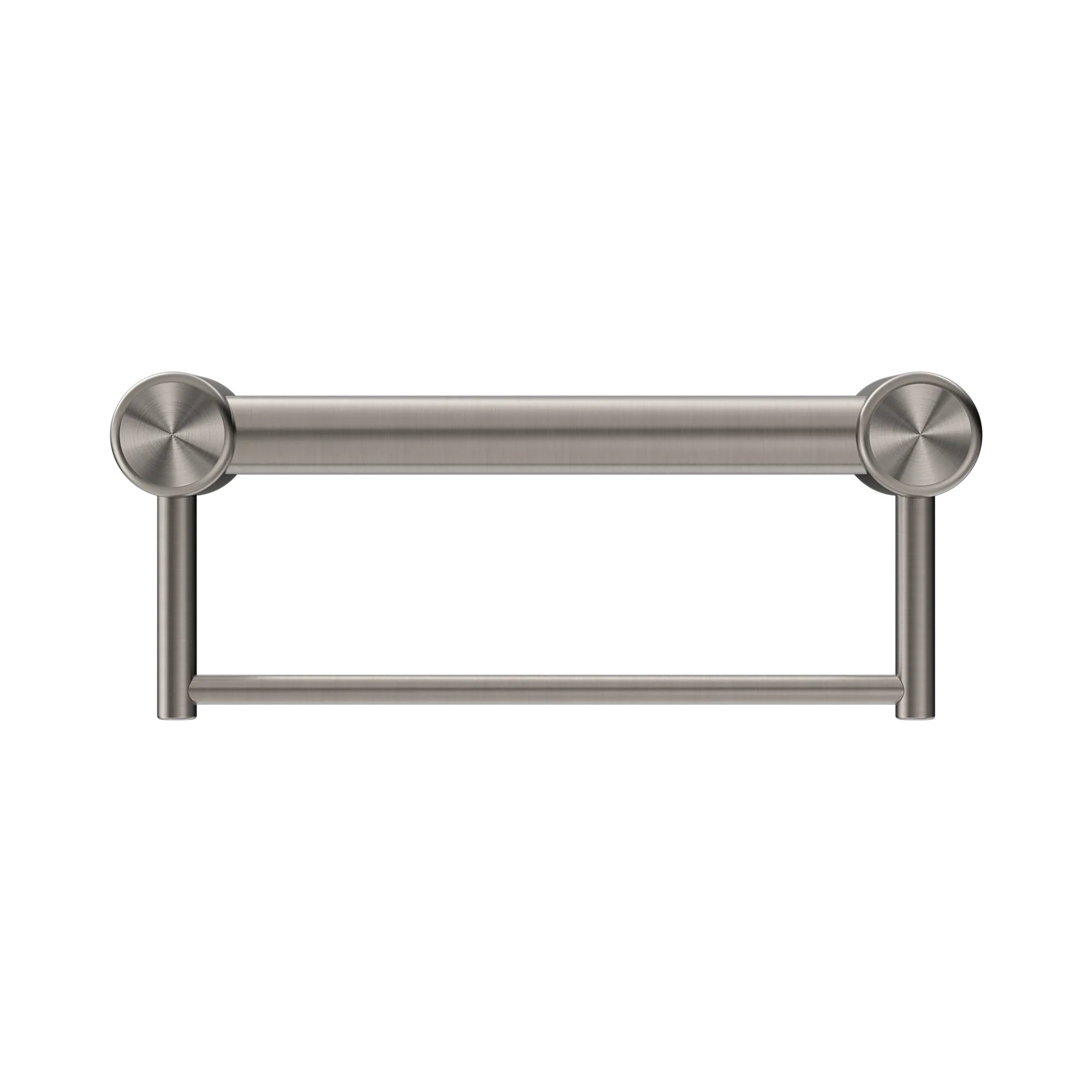 NRCR3212 BBN Mecca Care 32mm Grab Rail With Towel Holder 300mm Brushed Nickel image 2
