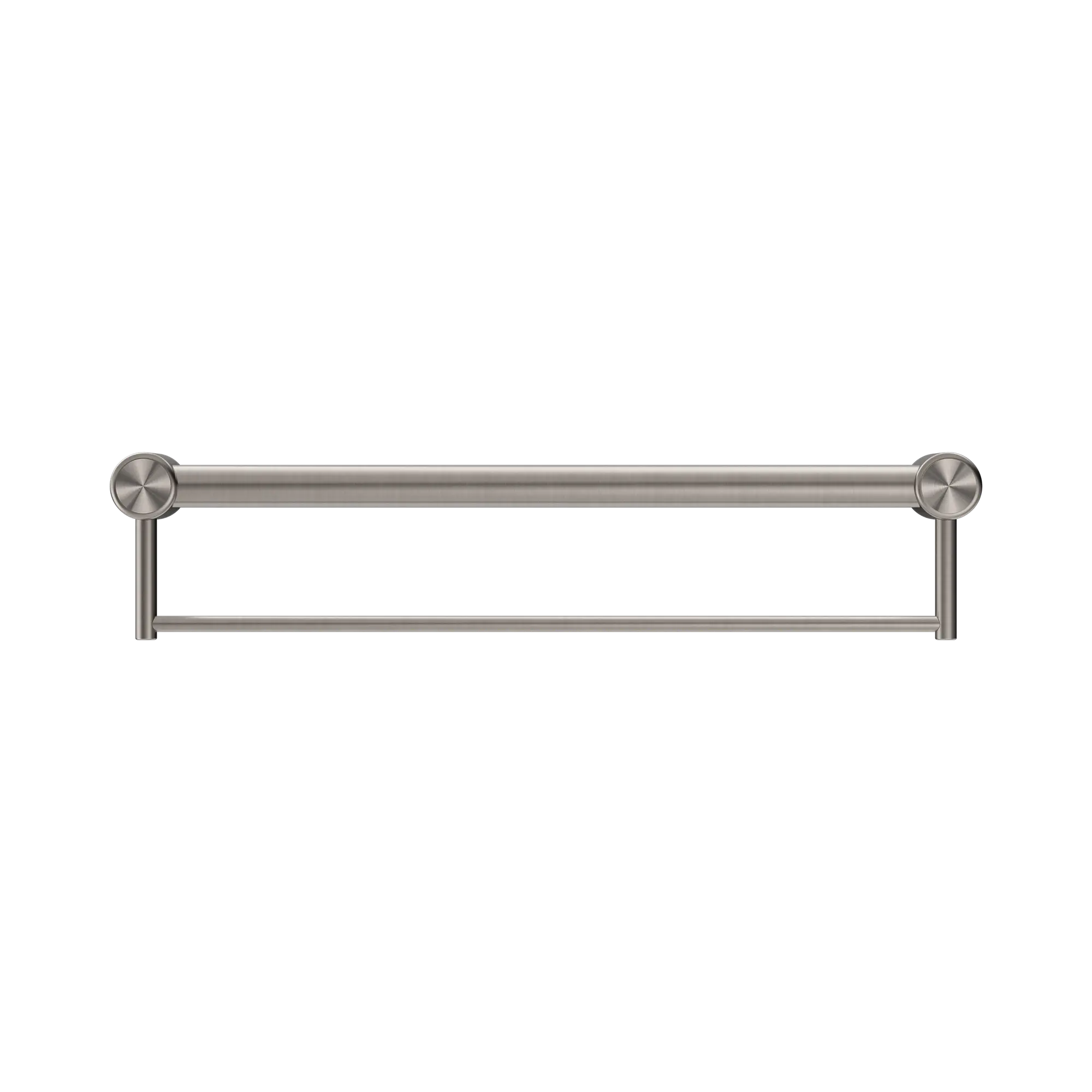 NRCR3224 BBN Mecca Care 32mm Grab Rail With Towel Holder 600mm Brushed Nickel image 2