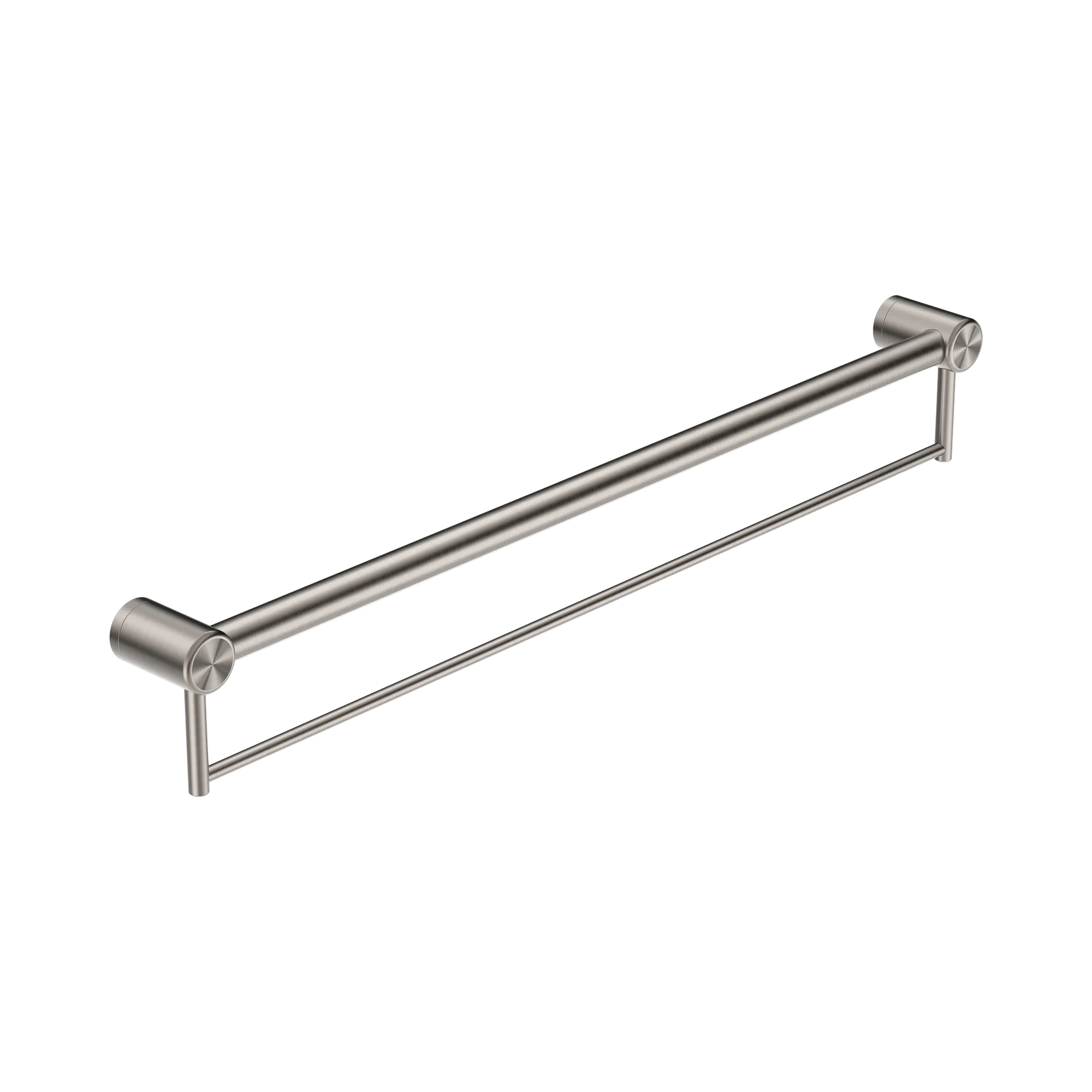 NRCR3230 BBN Mecca Care 32mm Grab Rail With Towel Holder 900mm Brushed Nickel image 1