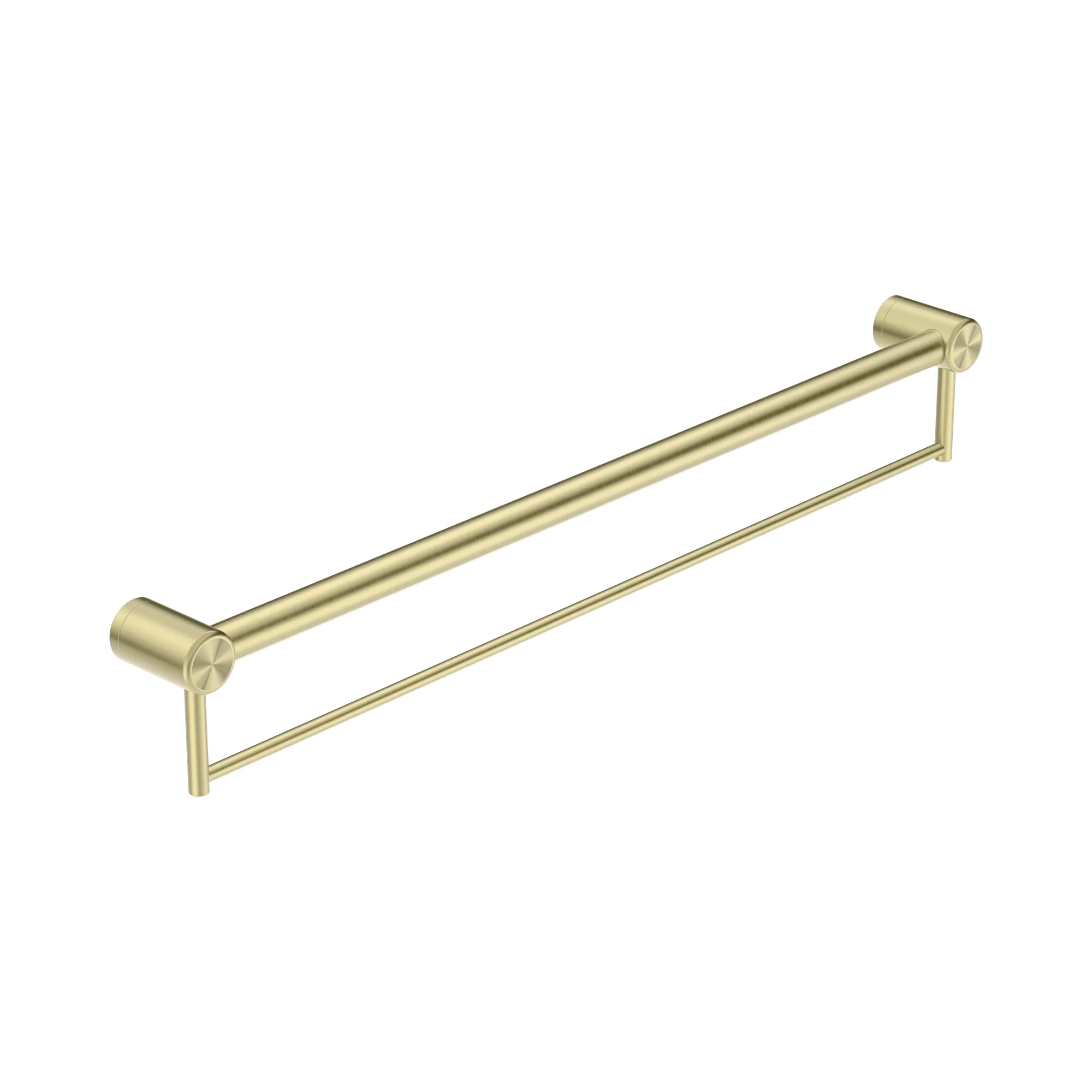 NRCR3230 BBG Mecca Care 32mm Grab Rail With Towel Holder 900mm Brushed Gold image 1
