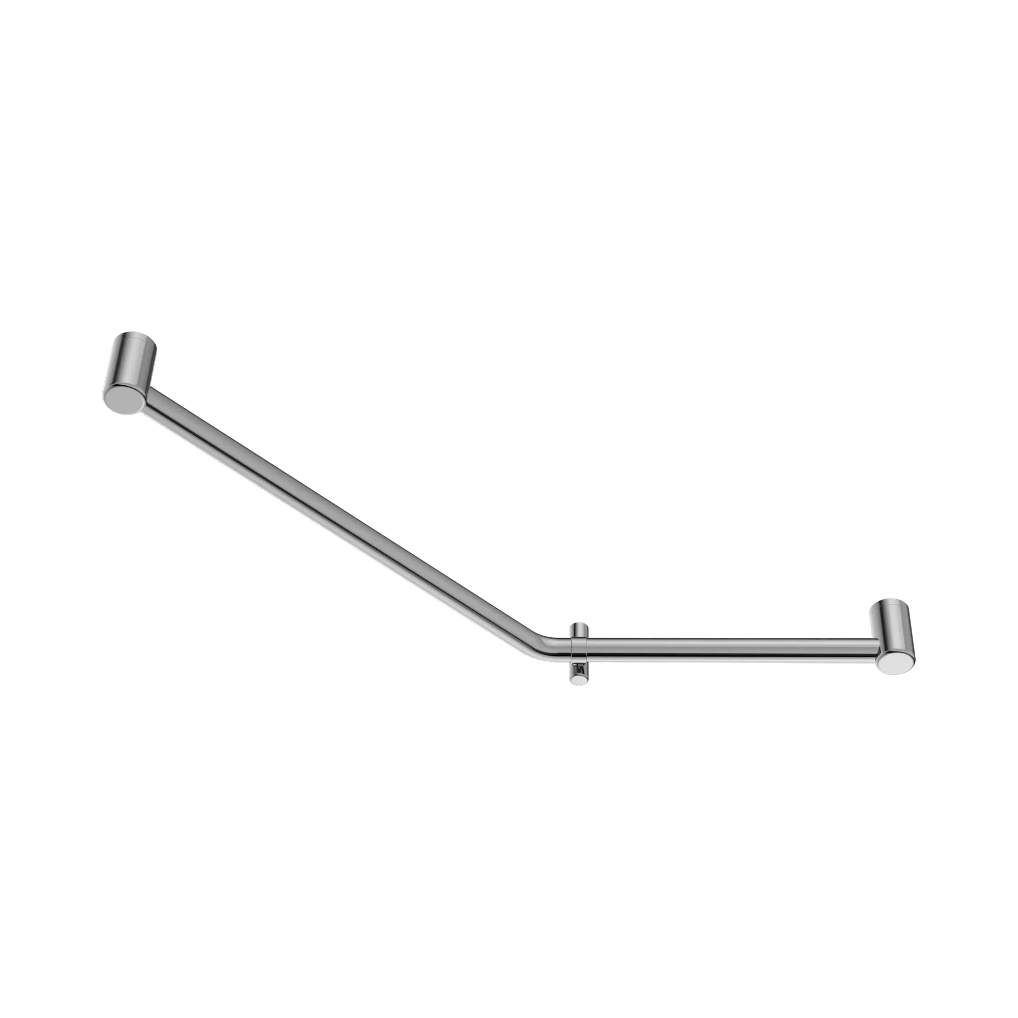 NRCR3245 DCH Mecca Care 32mm Ambulant 45 Degree Bent Tube Grab Rail 450 X650mm Chrome image 1