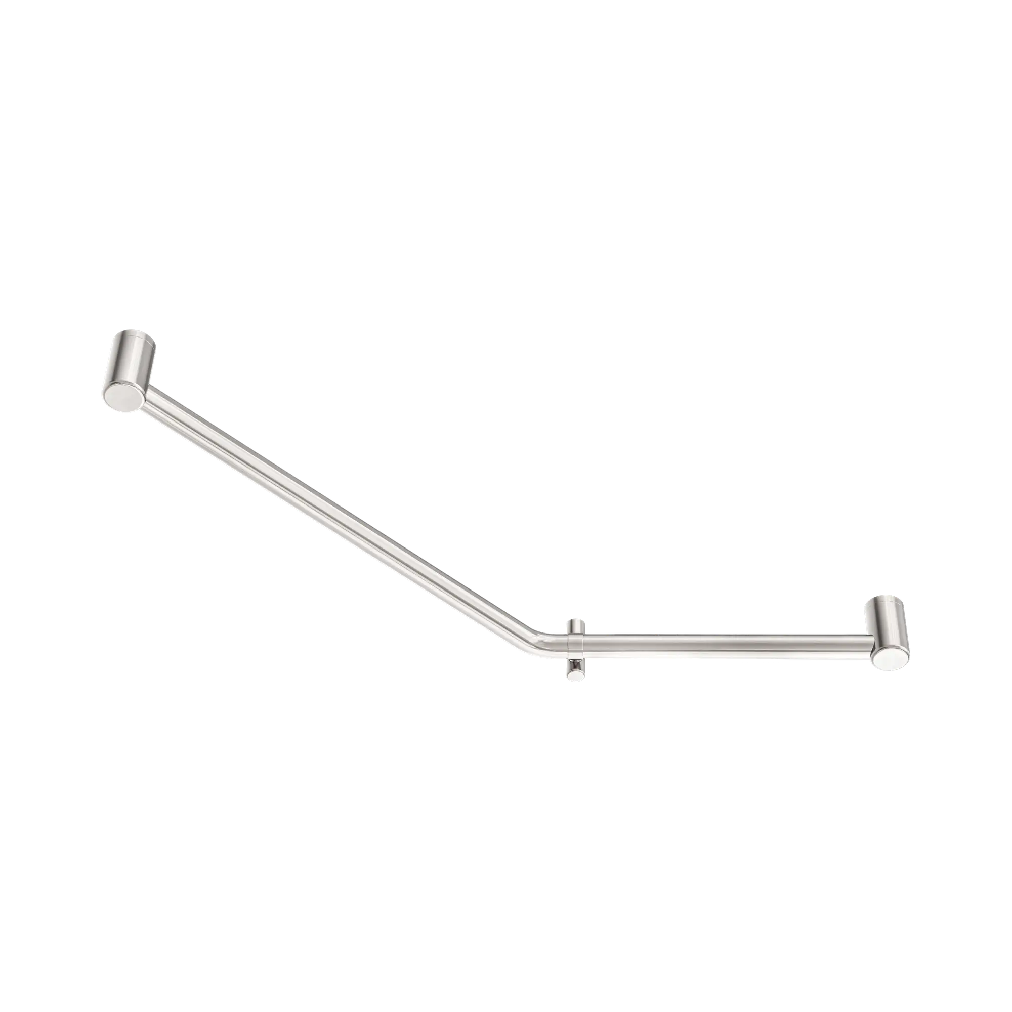 NRCR3245 DBN Mecca Care 32mm Ambulant 45 Degree Bent Tube Grab Rail 450 X650mm Brushed Nickel image 1