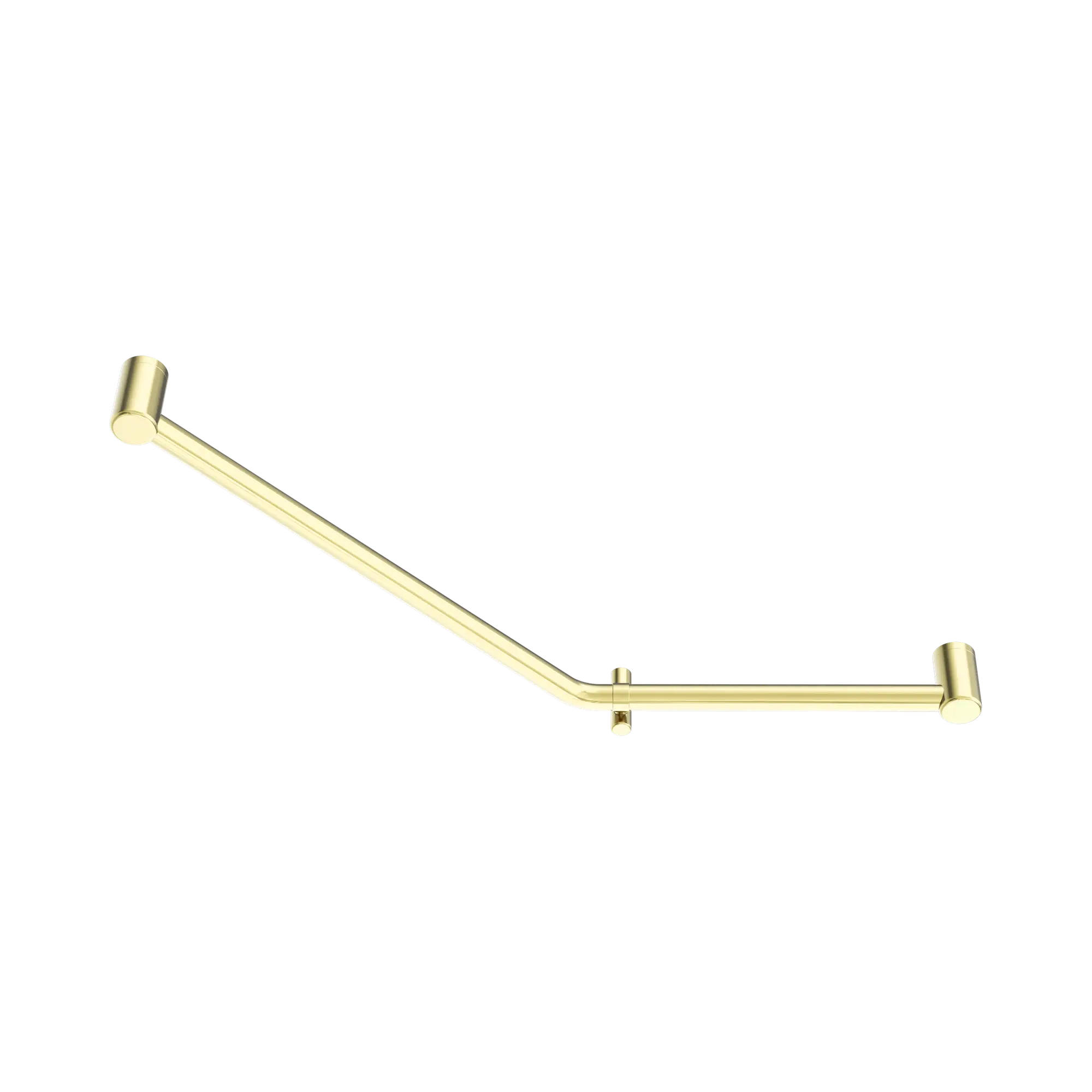NRCR3245 DBG Mecca Care 32mm Ambulant 45 Degree Bent Tube Grab Rail 450 X650mm Brushed Gold image 1