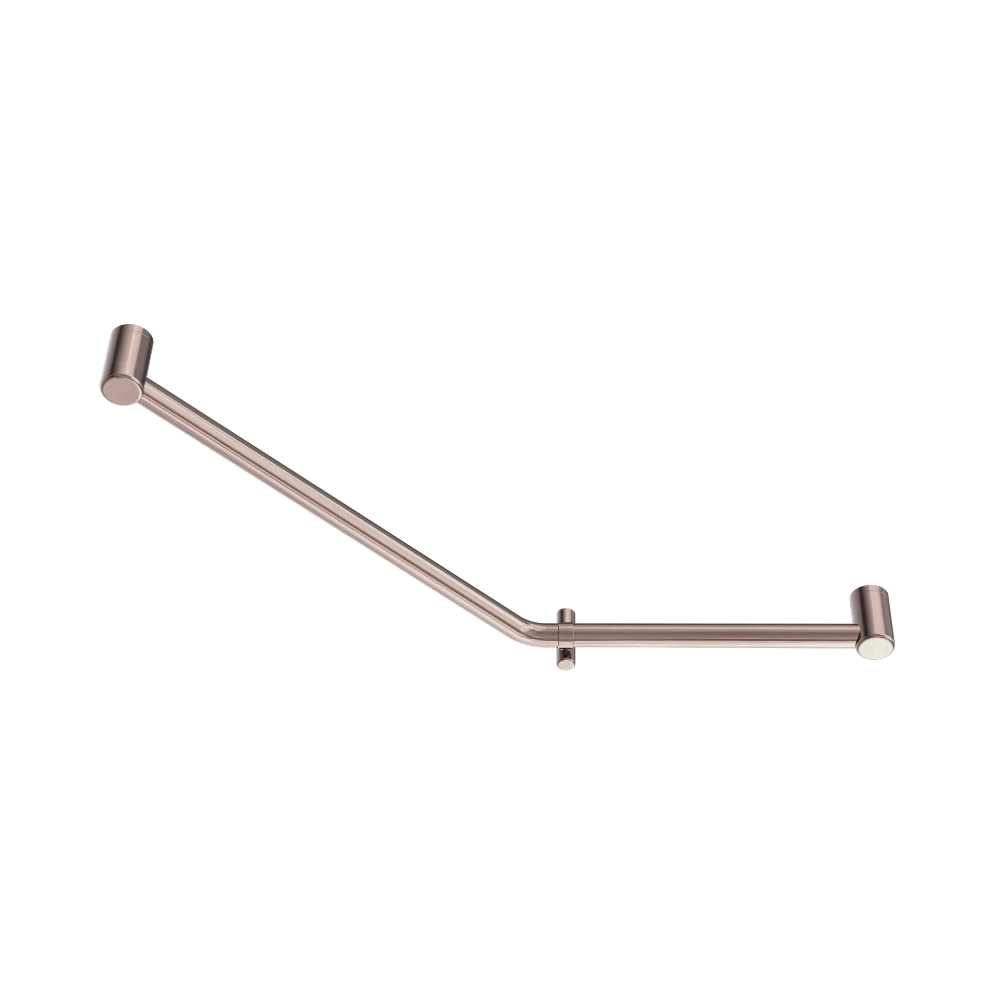 NRCR3245 DBZ Mecca Care 32mm Ambulant 45 Degree Bent Tube Grab Rail 450 X650mm Brushed Bronze image 1
