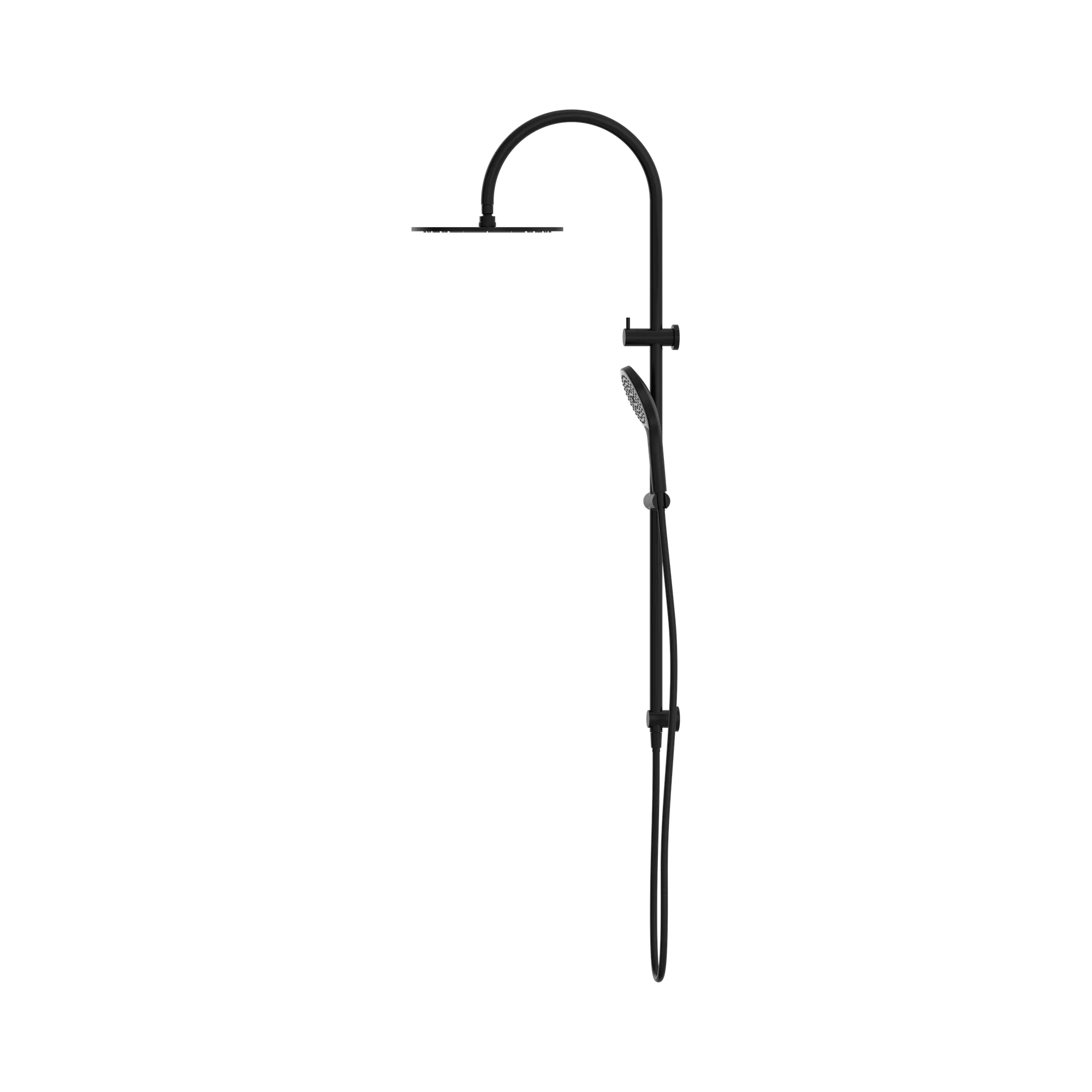 NR221905 HMB Mecca Twin Shower With Air Shower II Matte Black image 3