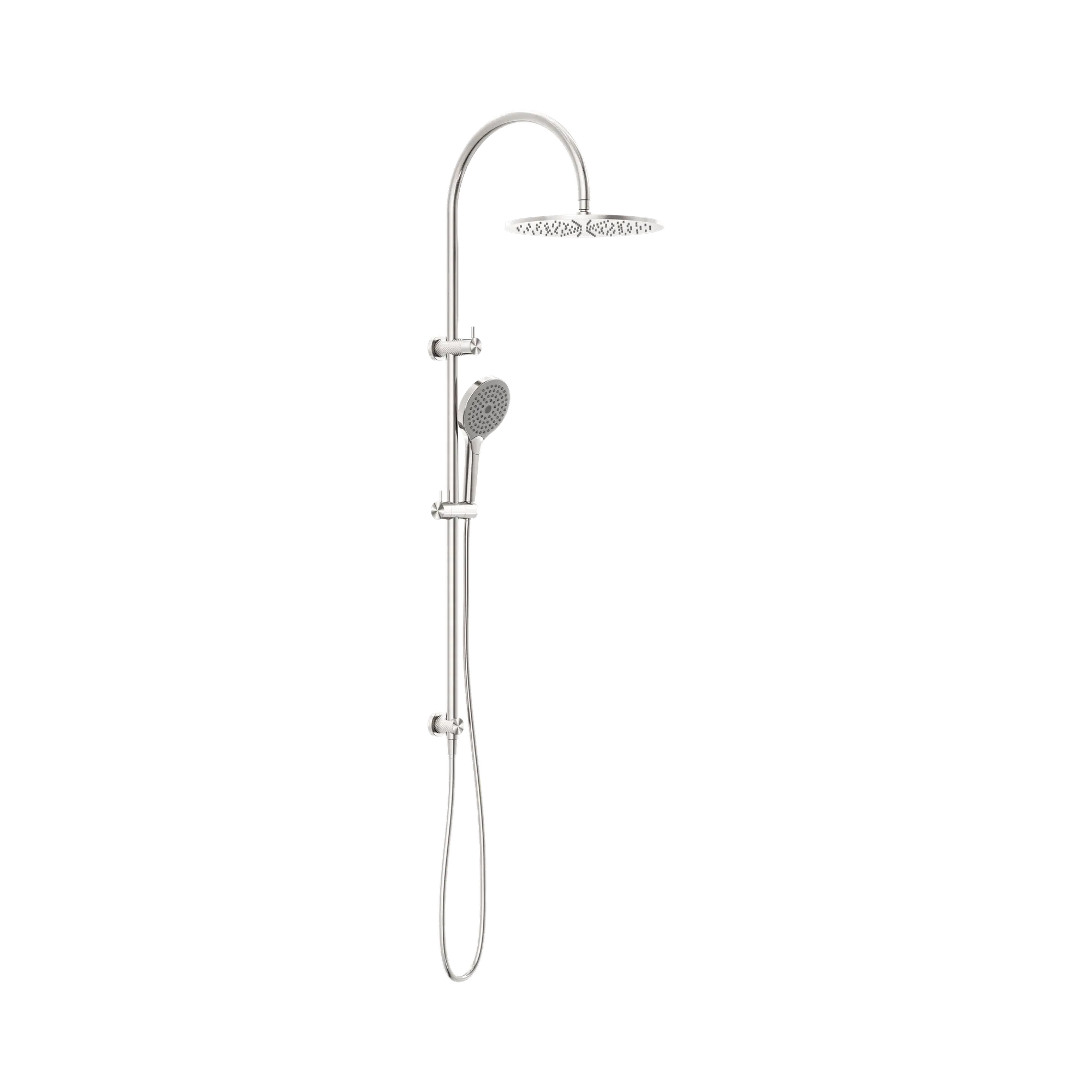 NR251905 HBN Opal Twin Shower With Air Shower II Brushed Nickel image 1