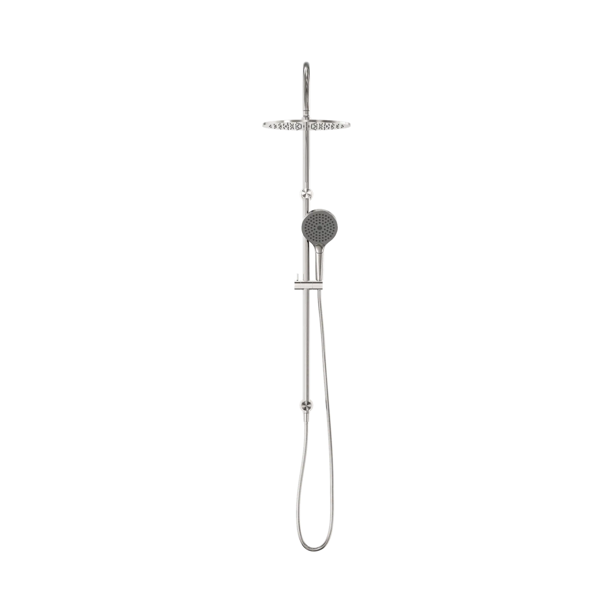 NR251905 HBN Opal Twin Shower With Air Shower II Brushed Nickel image 2