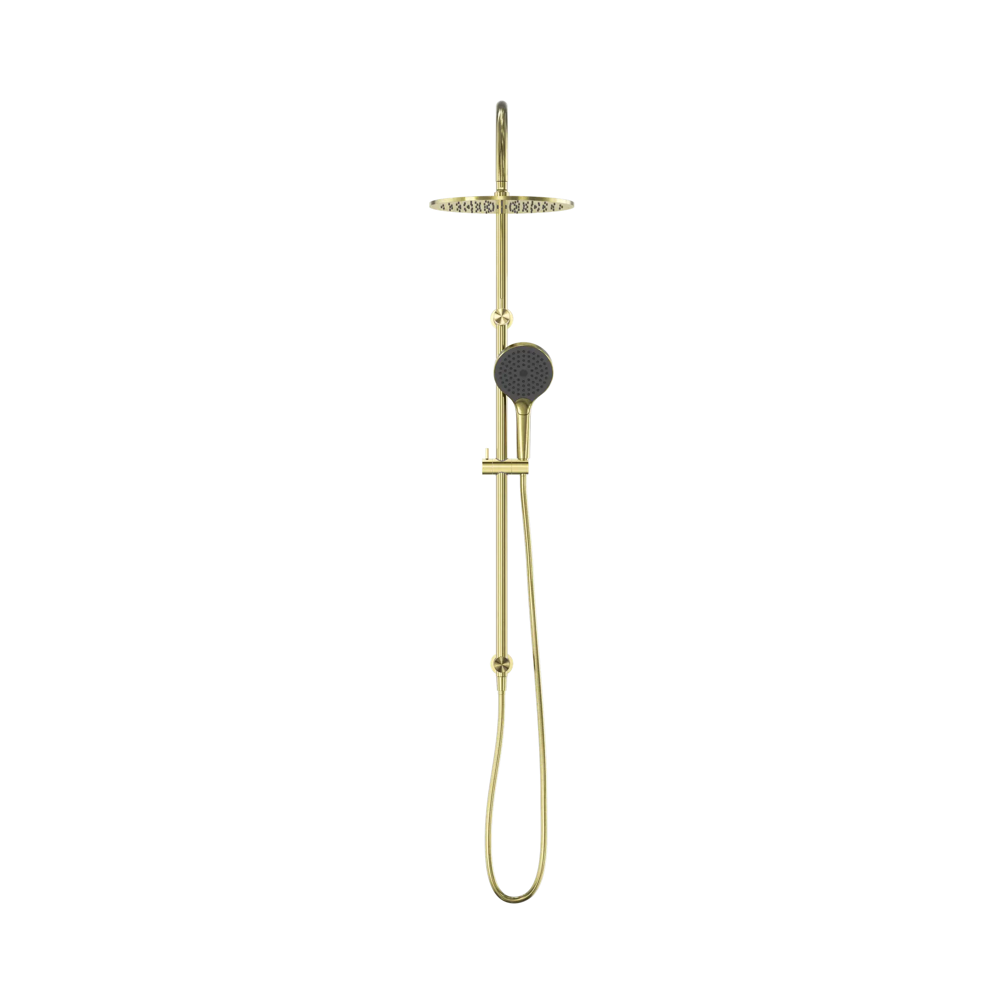NR251905 HBG Opal Twin Shower With Air Shower II Brushed Gold image 2