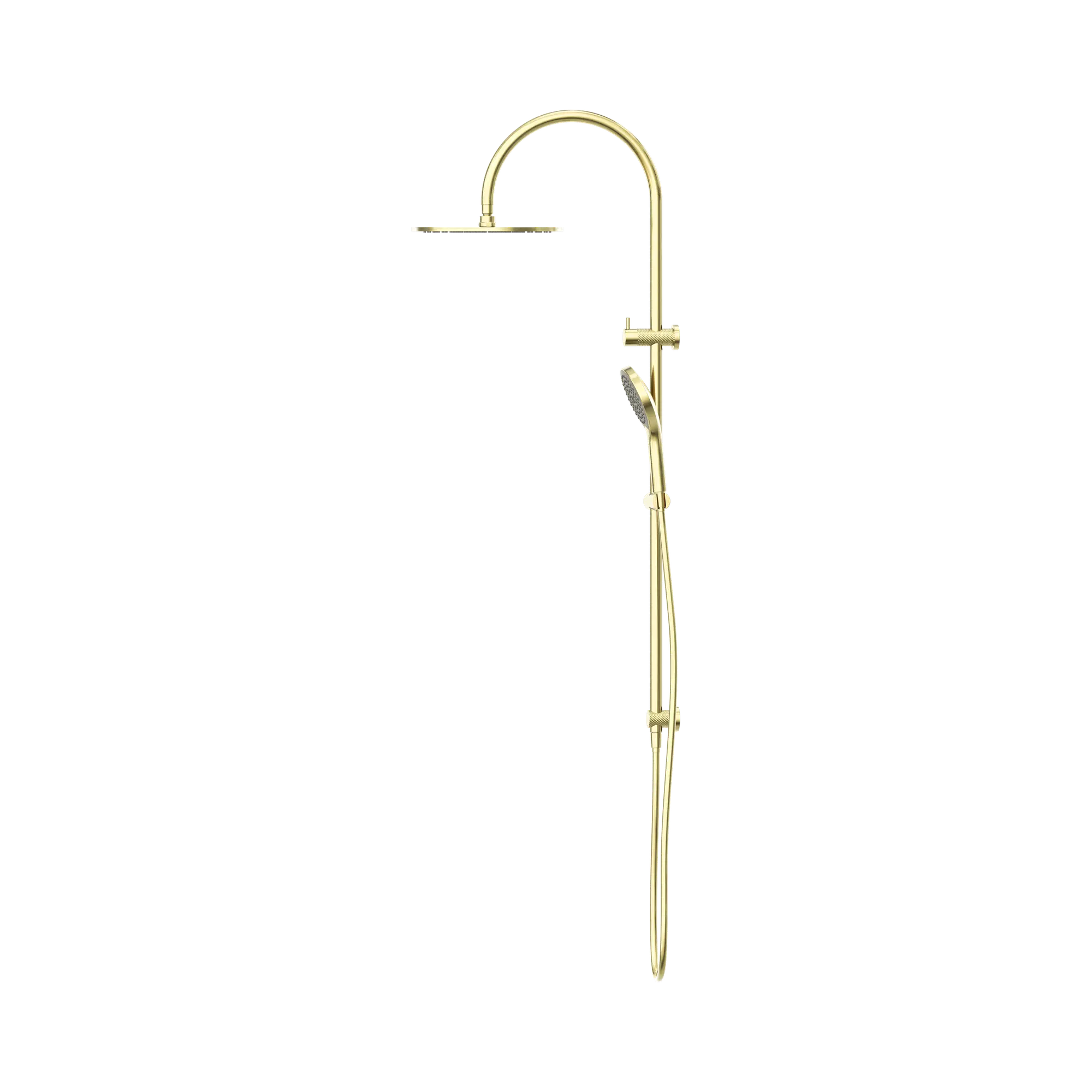 NR251905 HBG Opal Twin Shower With Air Shower II Brushed Gold image 3
