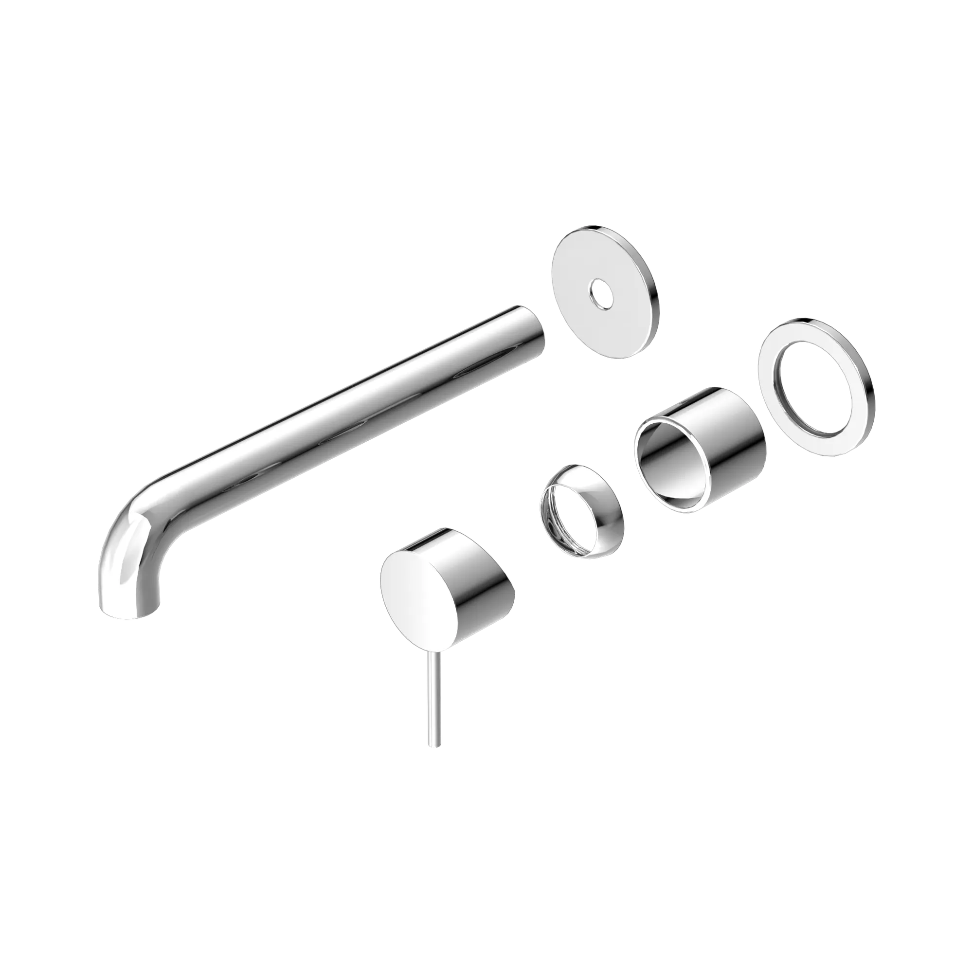 NR221910 C260 TCH Mecca Wall Basin Bath Mixer Separate Back Plate 260mm Trim Kits Only Chrome image 1