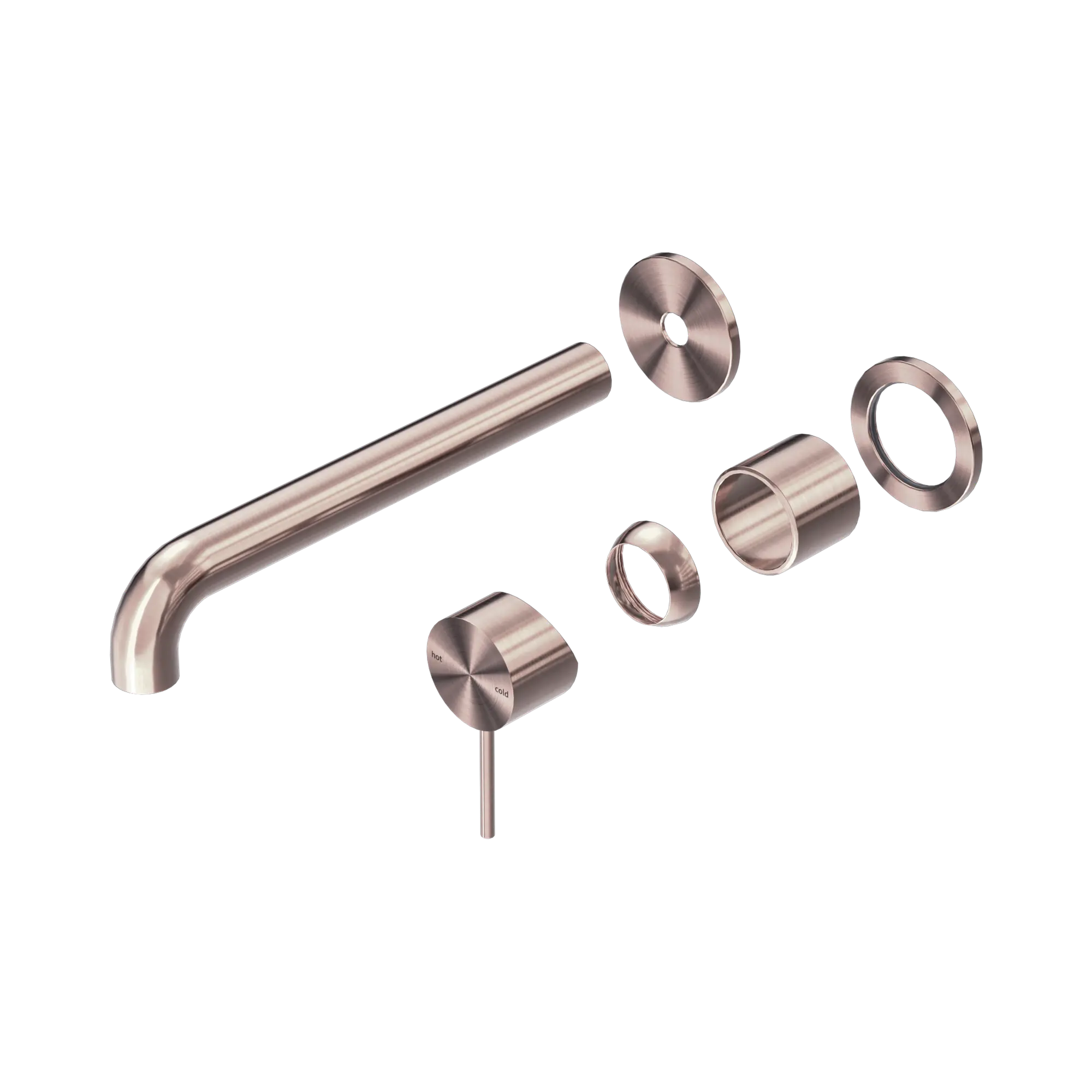 NR221910 C260 TBZ Mecca Wall Basin Bath Mixer Separate Back Plate 260mm Trim Kits Only Brushed Bronze image 1