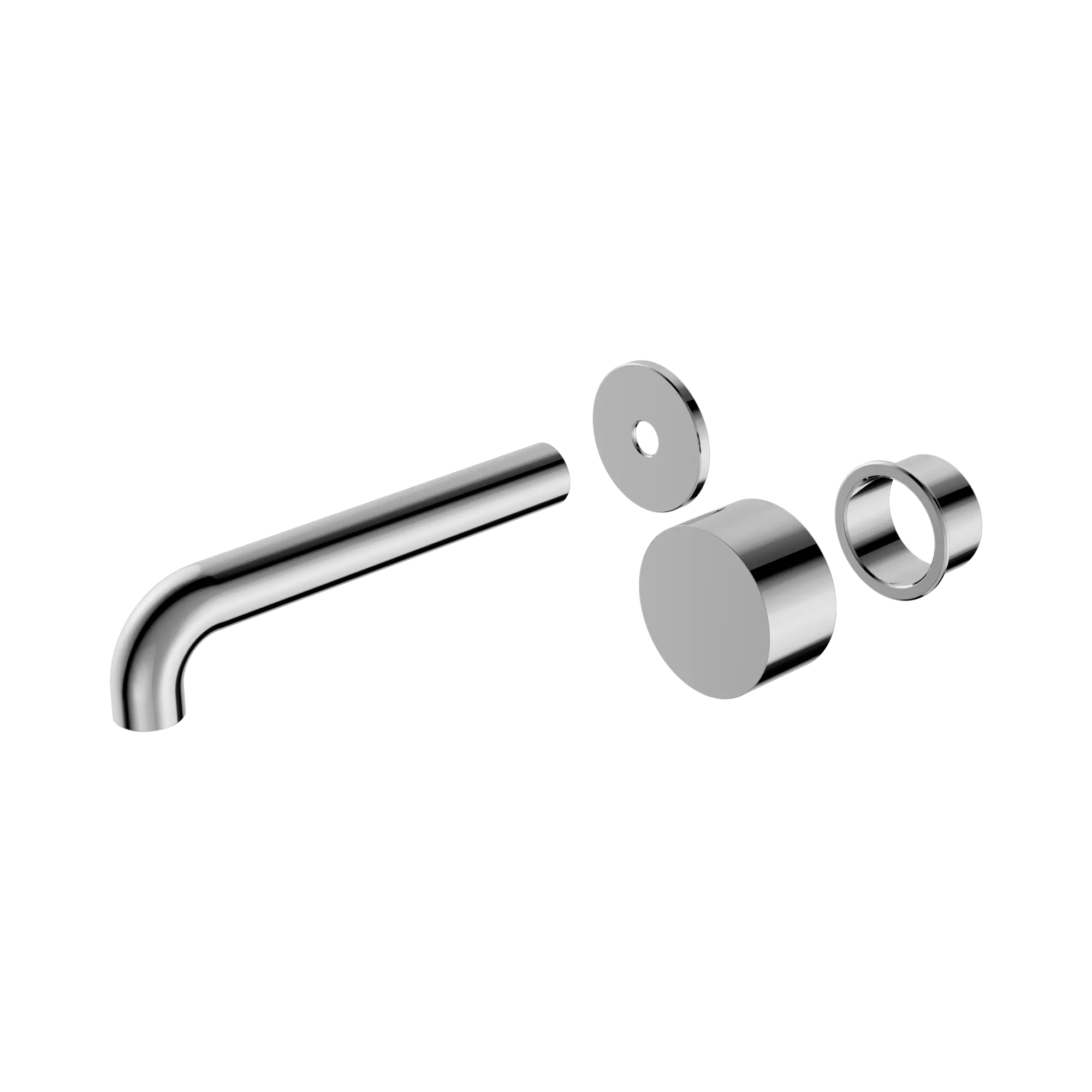 NR271907at120 CH Kara Progressive Wall Basin Bath Set 120mm Trim Kits Only Chrome image 1